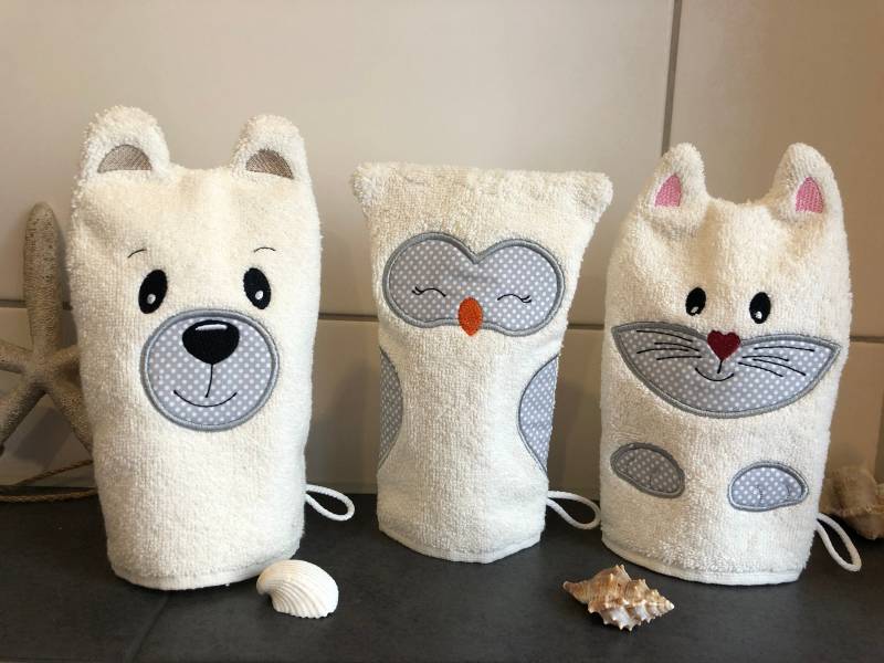 Waschhandschuh | Waschlappen Für Kinder, Personalisierbar Waschhandschuh | Waschlappen Für Kinder, Personalisierbar von Etsy - HandundFadenShop