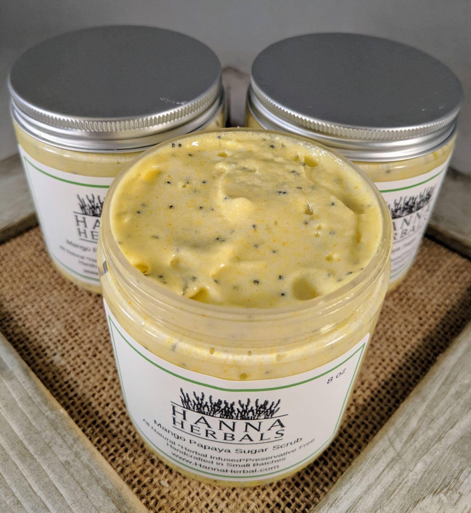 Mango Papaya Sugar Scrub - Zuckerpeeling Gesichtszuckerpeeling Körperpolitur Schaumzuckerpeeling Reinigendes Peeling Körperpeeling von Etsy - HannaHerbals