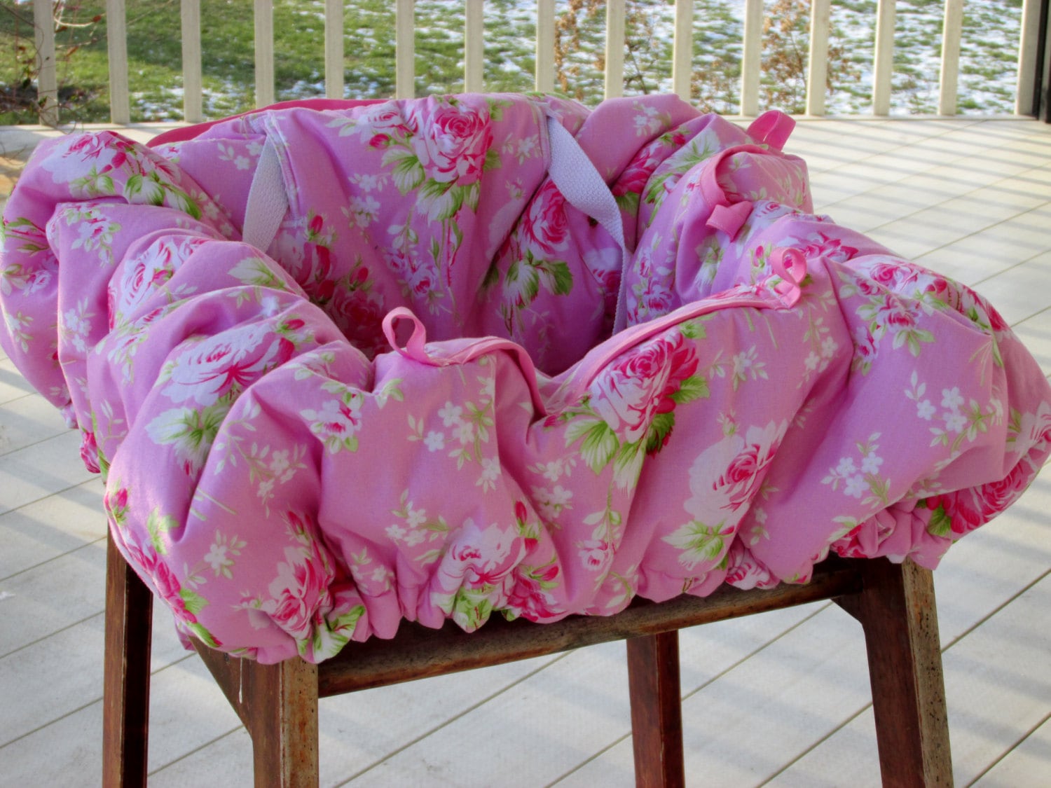 Abdeckung Für Restaurant/Einkaufswagenbezug Sessel Regal Gurtpolster Auswahl Der Stoffe Stoffauswahl Mit Integrierter Tasche - Pink Blau Jade von Etsy - HannahsHomestead2