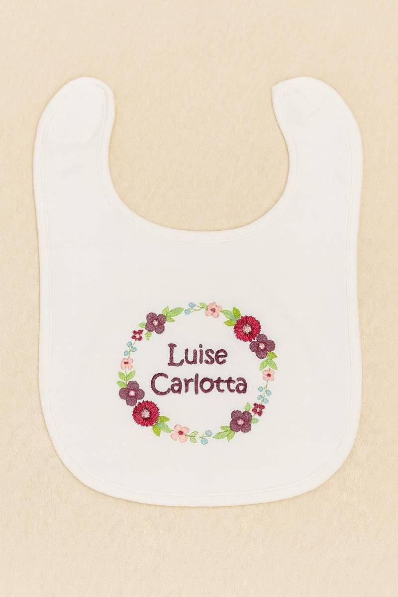 Personalisierbares Baby & Kleinkind Lätzchen Mit Blumenkranz von Etsy - HannesHollywood