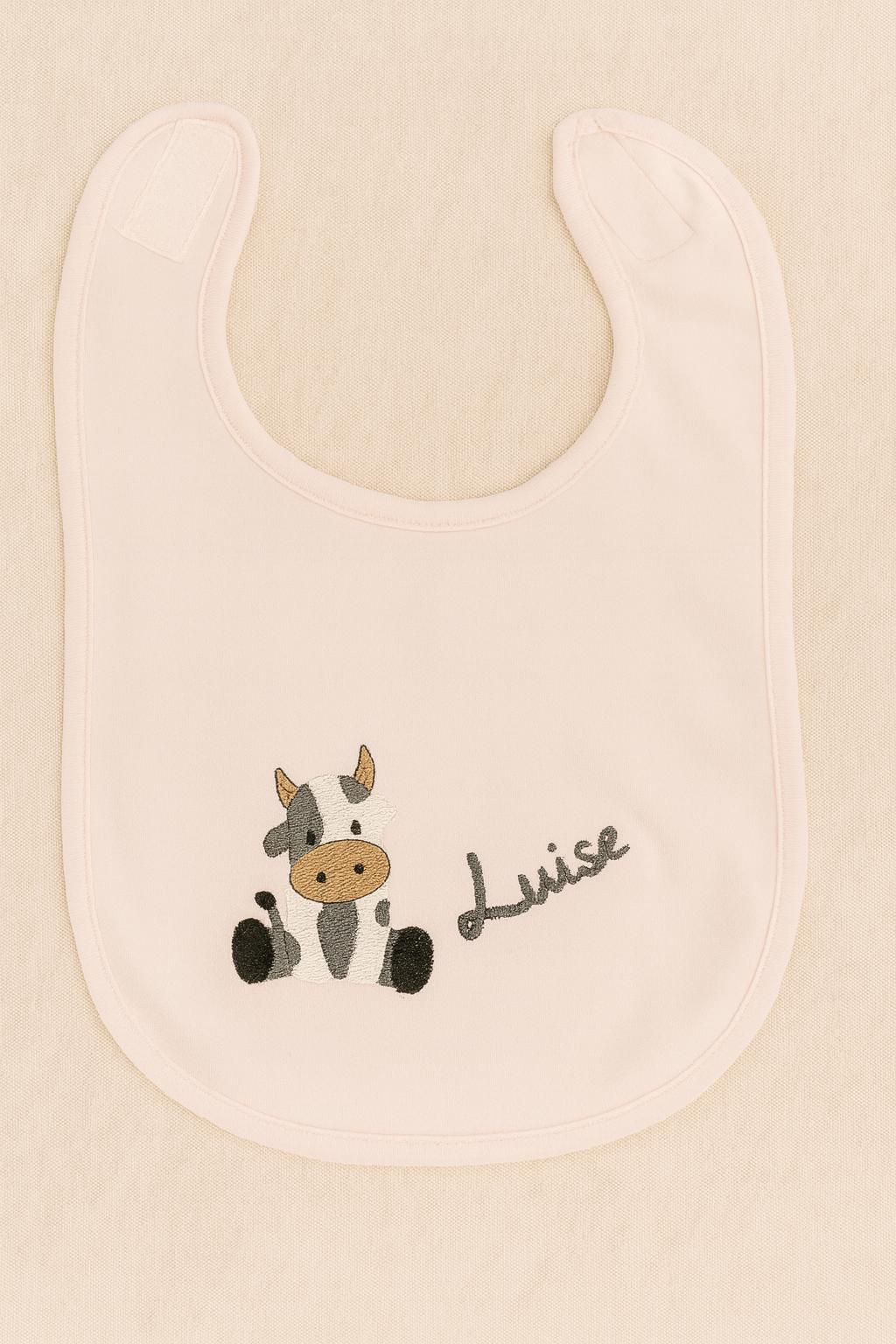 Personalisierbares Baby & Kleinkind Lätzchen Mit Süßer Kuh Und Namen von Etsy - HannesHollywood