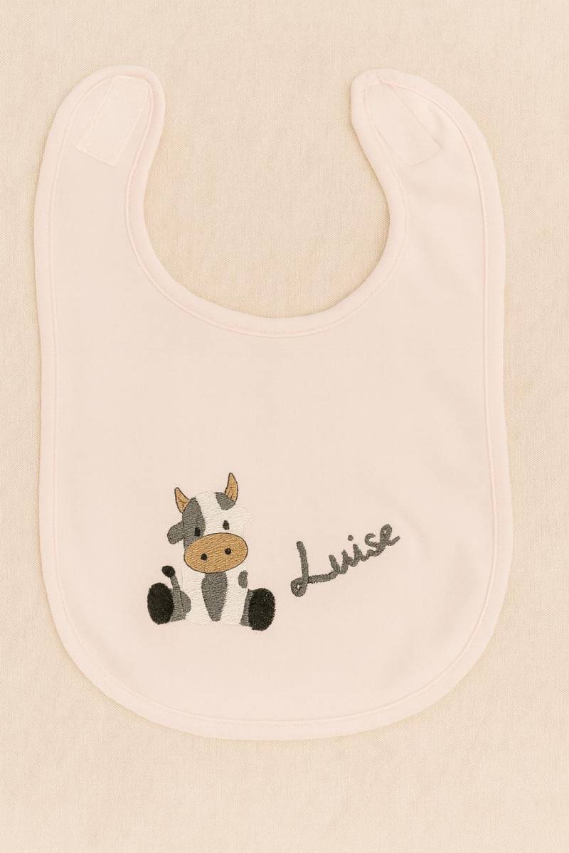 Personalisierbares Baby & Kleinkind Lätzchen Mit Süßer Kuh Und Namen von Etsy - HannesHollywood