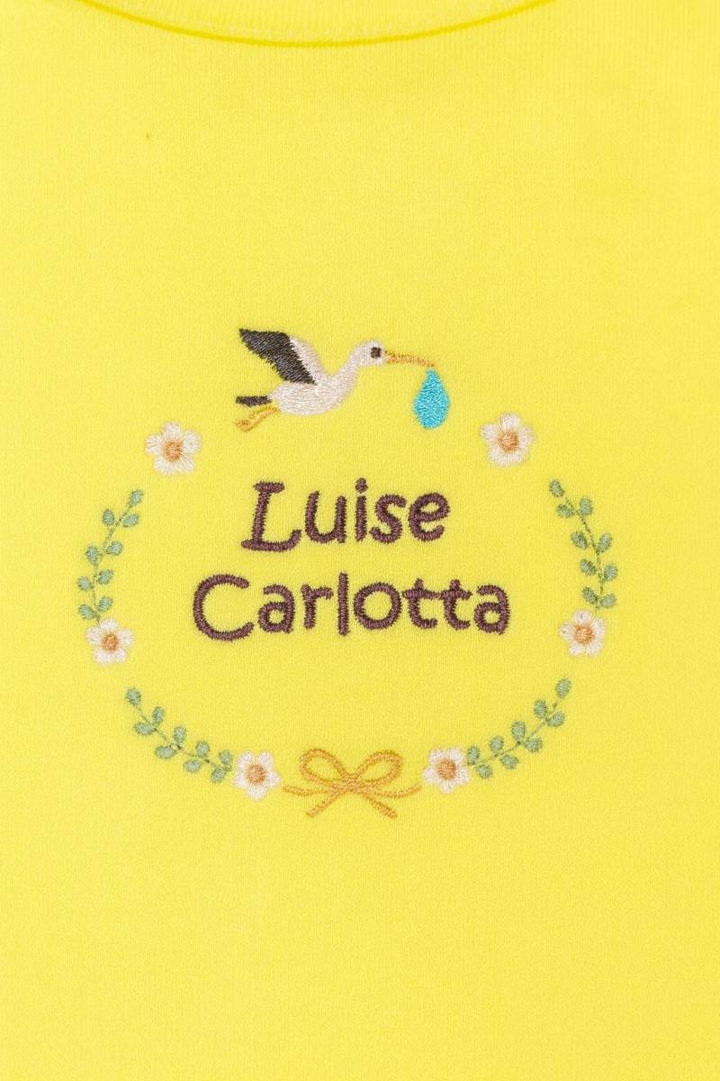 Personalisierbares Baby & Kleinkind Lätzchen Mit Unisex Kranz Und Storch von Etsy - HannesHollywood