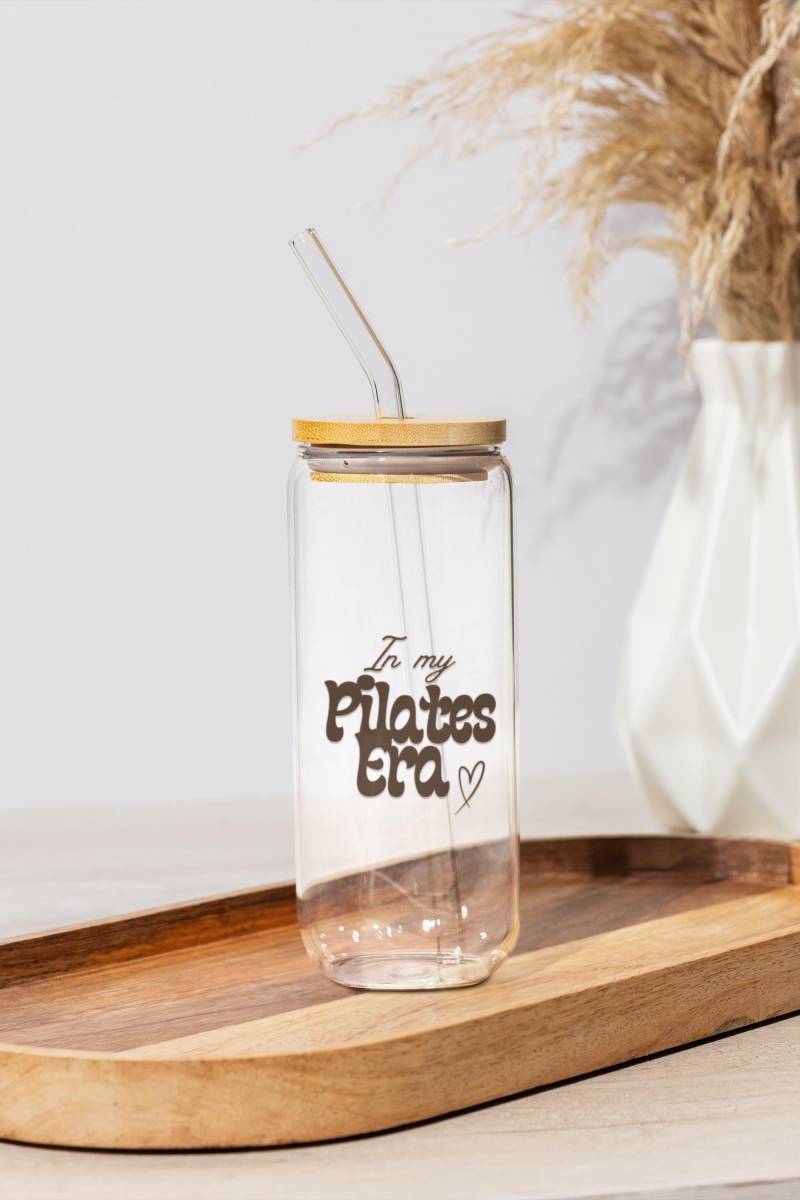 Pilates Sipper Glass - Girl Gift Mother's Day Geschenk Mom Club Glassware Lover Für Mama Workout Drinkwear von Etsy - HappinessGiftBox
