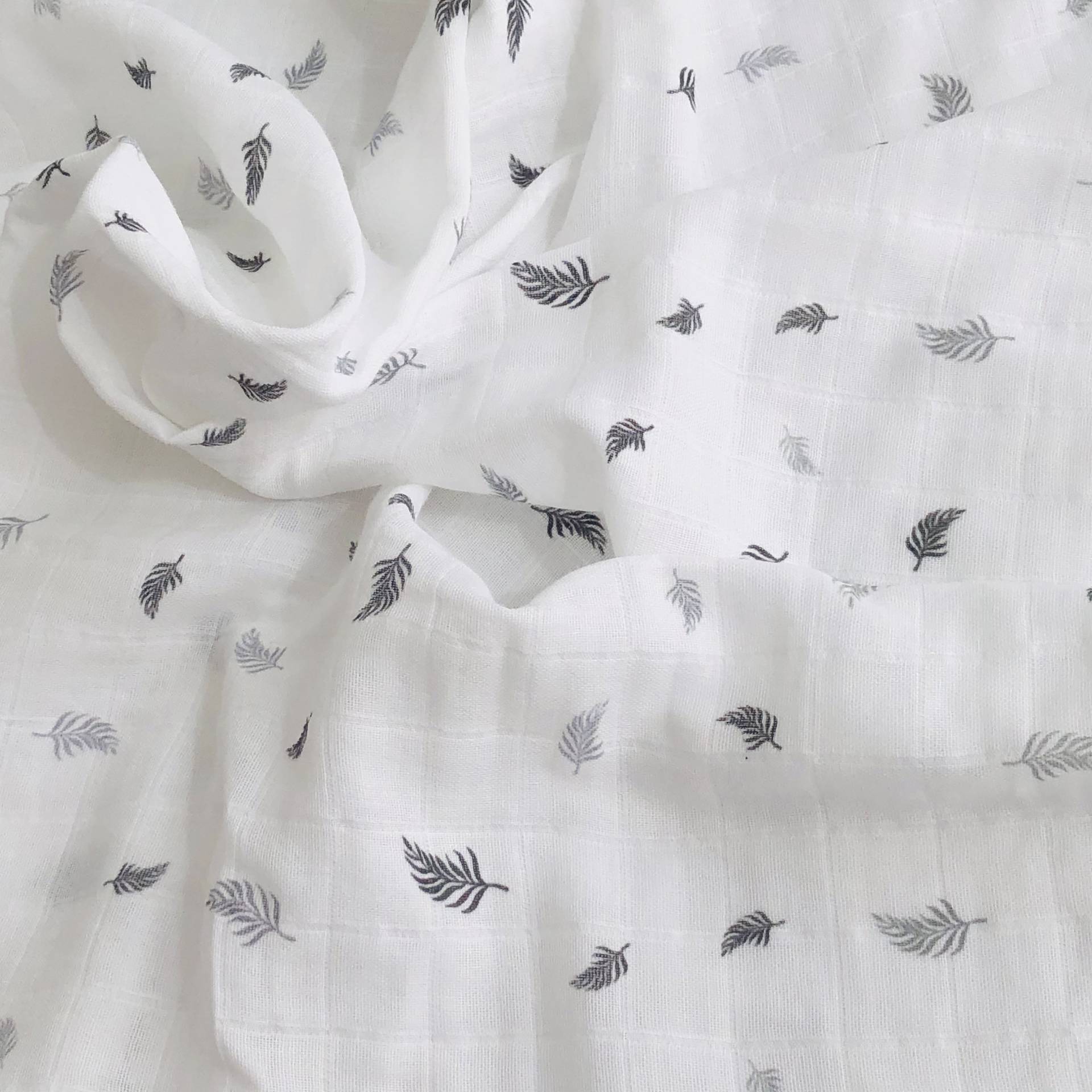 Bambus-Baumwoll-Musselin-Decke Weicher Wrap | 90 X 80 cm von Etsy - HappyBabyEU