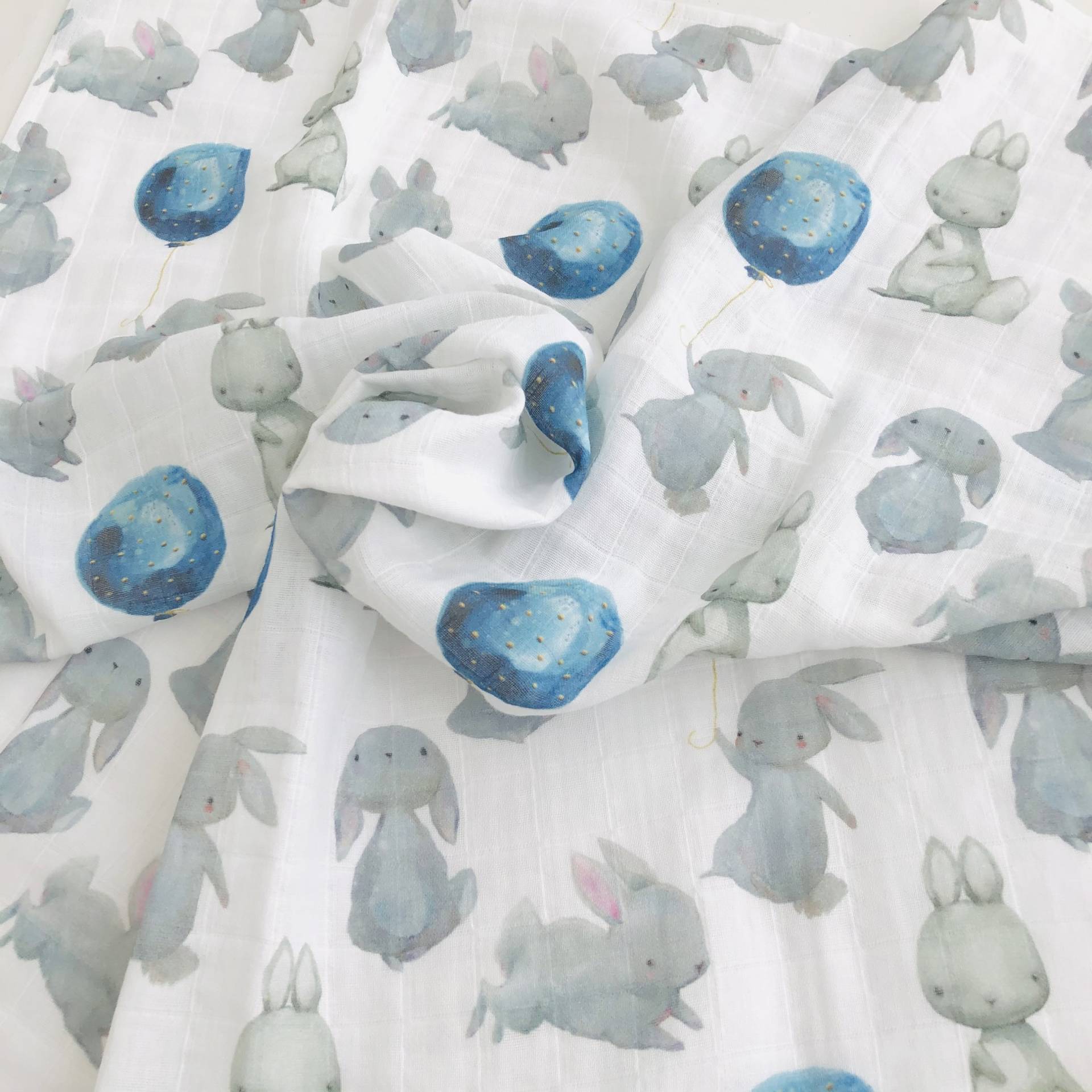 Hase Musselin Swaddle Decke Bio Baumwolle Bambus Hase Musselin Swaddle Decke Bio Baumwolle Bambus von Etsy - HappyBabyEU