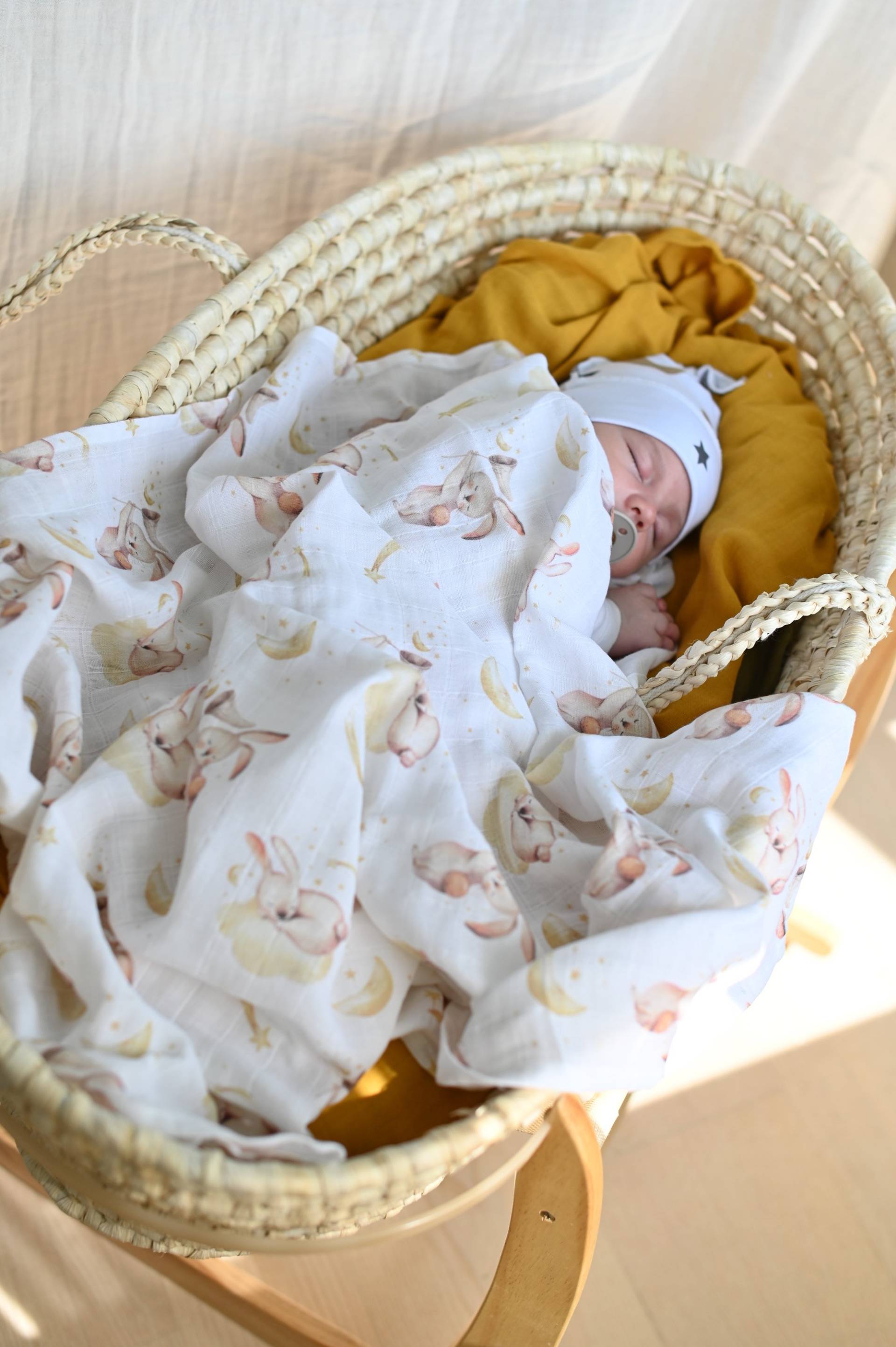 Musselin Baby Swaddle Decke Baumwoll-Bambus-Mischung Musselin Baby Swaddle Decke Baumwoll-Bambus-Mischung von Etsy - HappyBabyEU