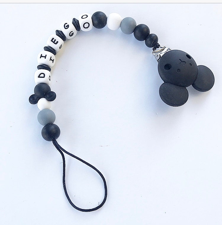 Mickey Schnullerkette Schnullerclip Lebensmittel Silikon Bpa Free Schnullerhalter Personalisieren von Etsy - HappyBabySuperMom