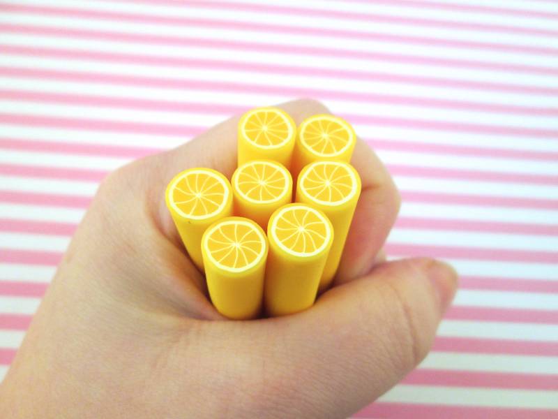 Eine Zitrone Für Fruchtscheiben, 50 Mm X 11 Fimo Tubes 1143 Eine Zitrone Für Fruchtscheiben, 50 Mm X 11 Fimo Tubes 1143 von Etsy - HappyKawaiiSupplies