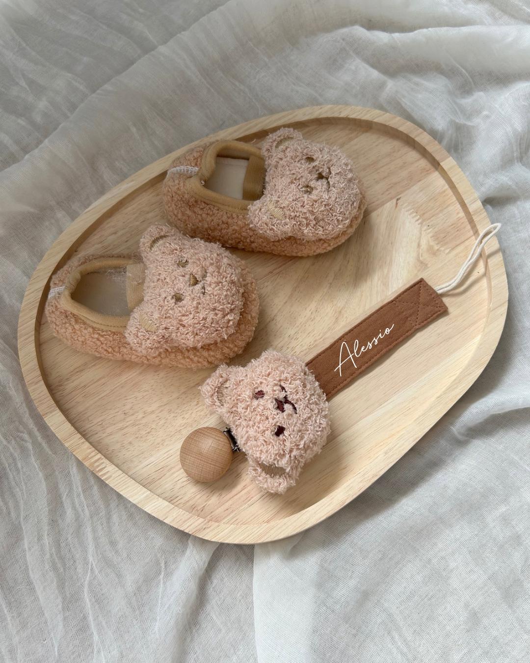 Set Für Babys Neugeborenen Geschenk Schnullerkette Schuhe Teddy , Schnullerklip, Schnullerband, Junge, Baby Geschenke Jungs Personalisiert von Etsy - HappymomentsDE