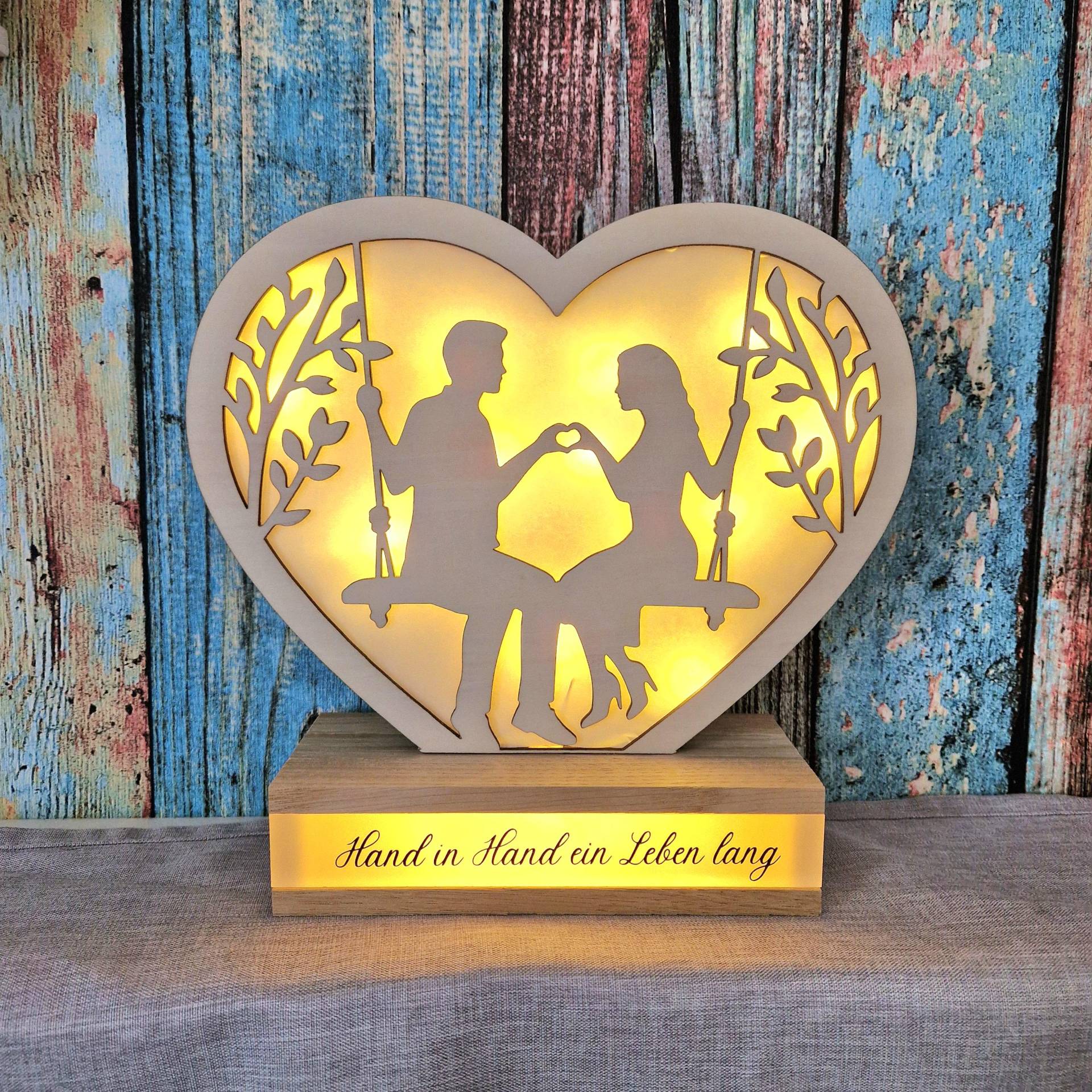 Hochzeit Paar Liebe Geschenk Licht Herz Beleuchtet Romantisch von Etsy - HarmonyHandmadeWaren