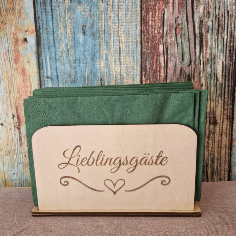 Serviettenhalter Geschenk Deko Mitbringsel Geburtstag Esstisch Garten Geldgeschenk von Etsy - HarmonyHandmadeWaren