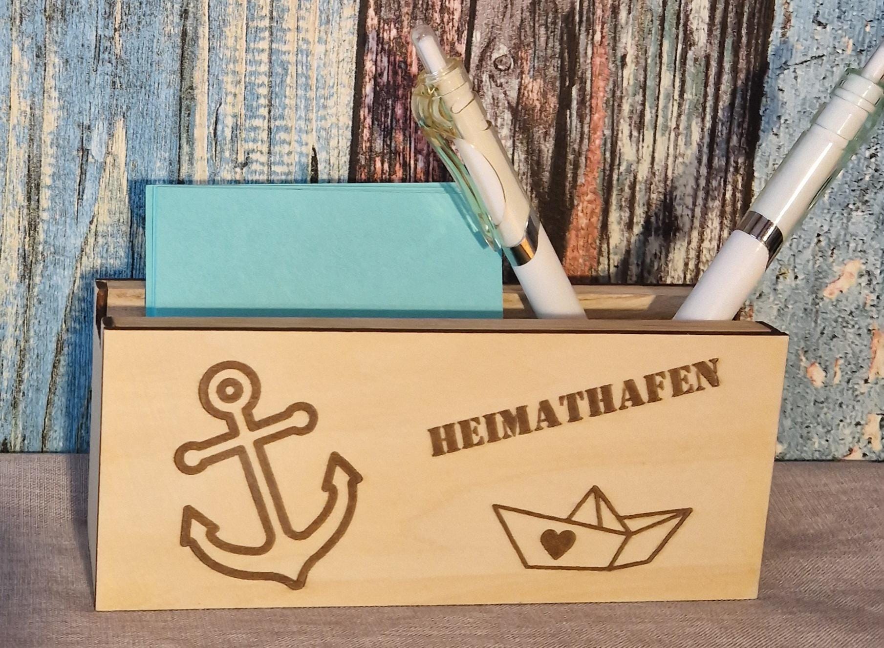 stiftehalter Organizer Maritim Geschenk Mitbringsel Deko Geburtstag Freunde von Etsy - HarmonyHandmadeWaren