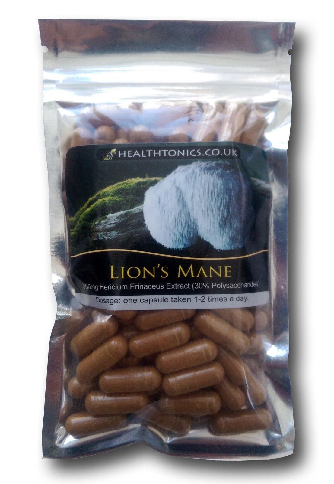 Löwenmähnenpilz-Extrakt | 101 Entspricht 4.000 Mg, Vegane Kapseln von Etsy - Healthtonics