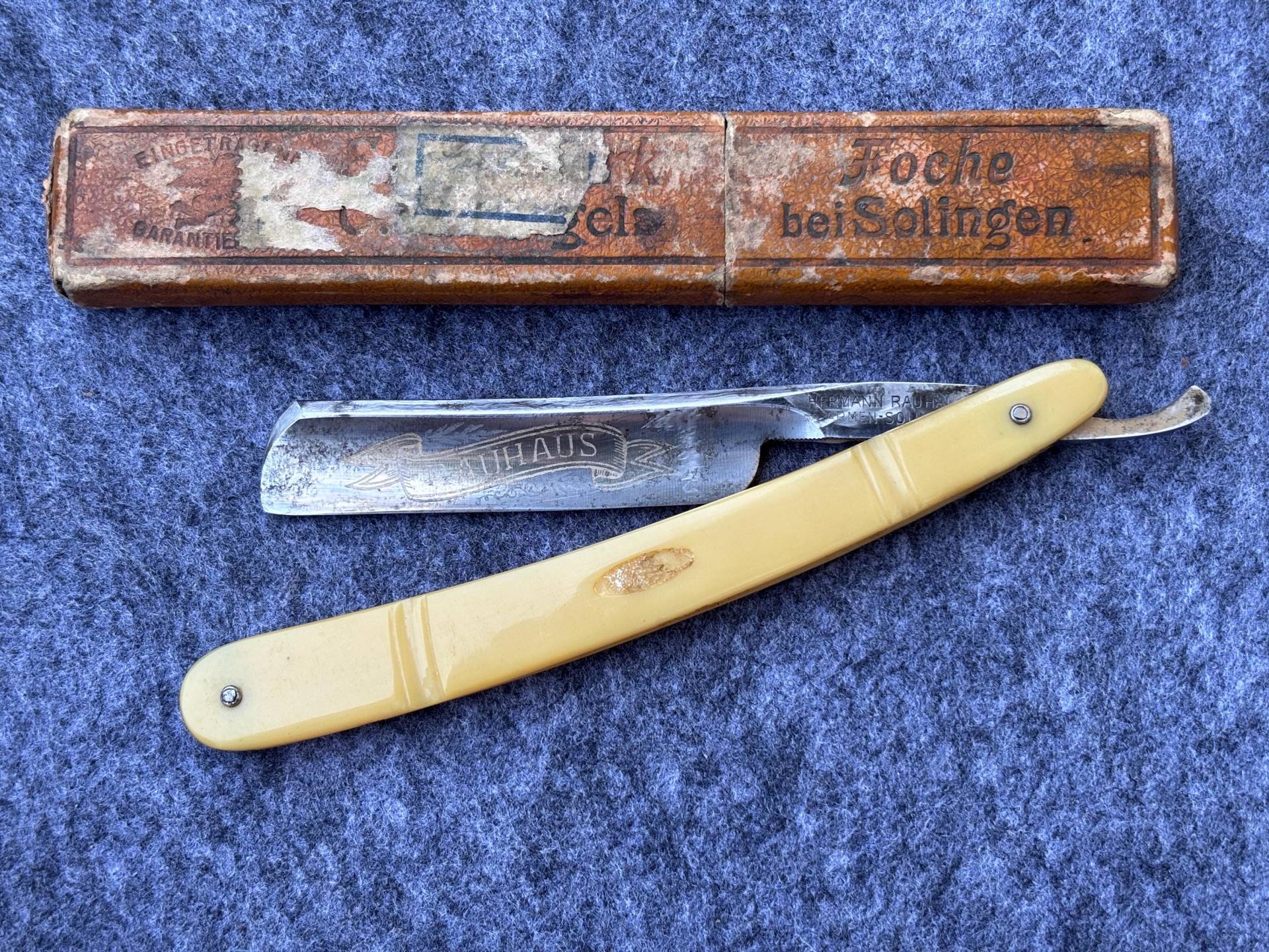 Germany Barmen Solingen/Hermann Rauhaus Vintage Rasiermesser von Etsy - HeinrichAntique