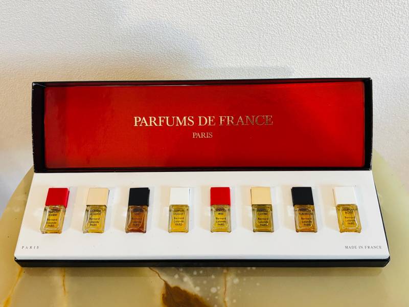 Parfums De France Mini Parfüm Set Bernard Lalande 8 Vintage Miniaturen Chypre, Muguet, Jasmin, Ambre von Etsy - HeinrichAntique