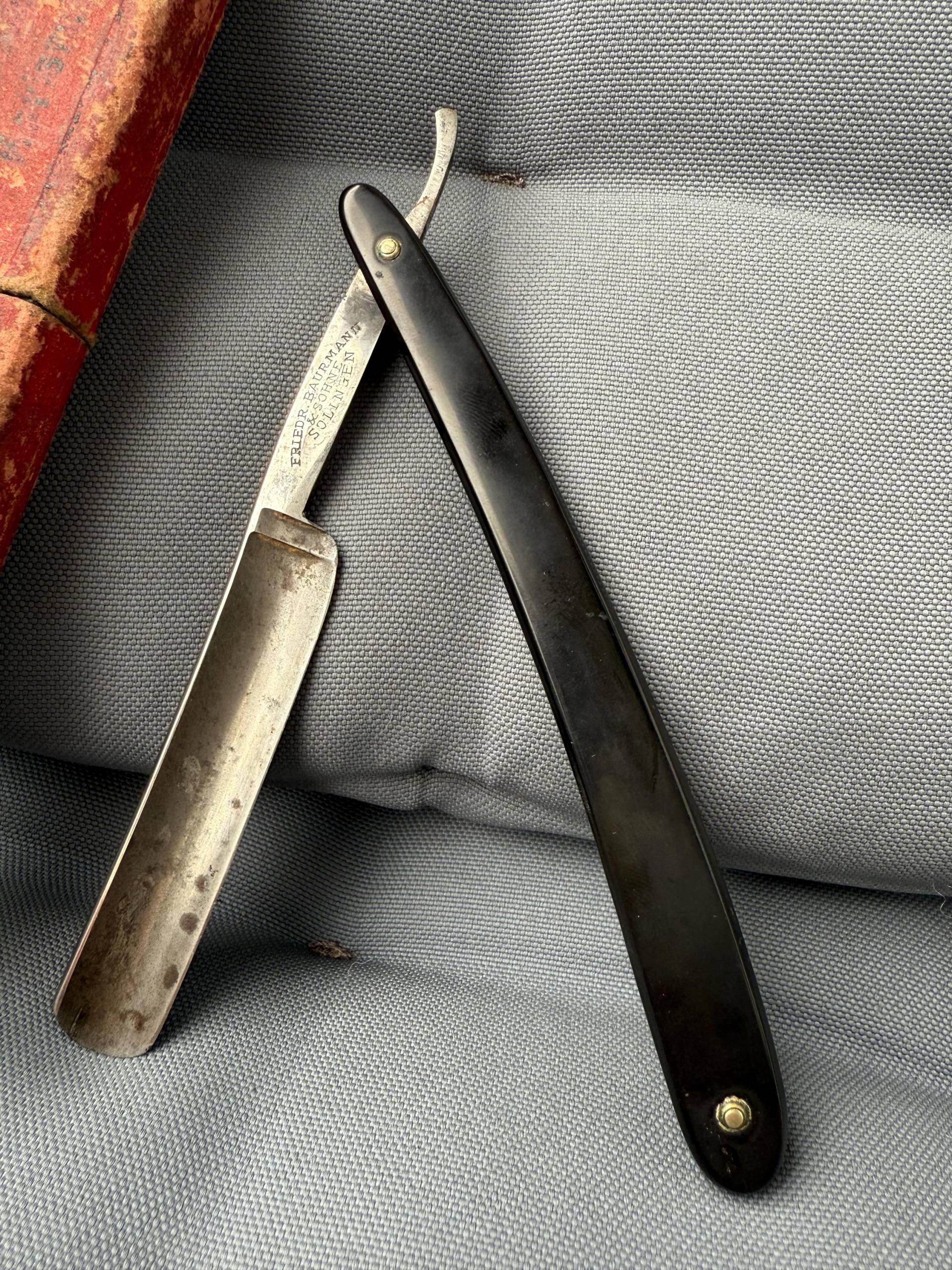 Rasiermesser «Friedr. Baurmann Sohne Solingen» 906 von Etsy - HeinrichAntique