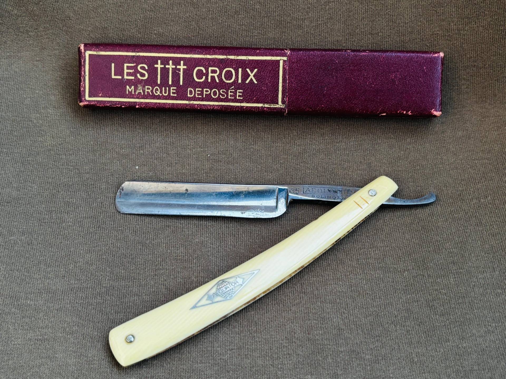 Vintage Aequator 35 Solingen Rasiermesser, Seltenes Modell von Etsy - HeinrichAntique