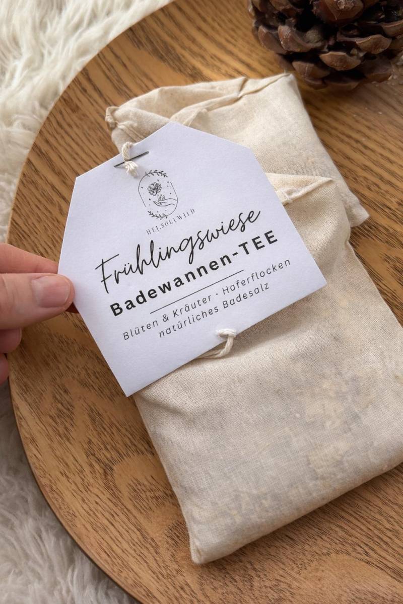 Badewannen-Tee Frühlingswiese | Kräuter , Hafer & Badesalz von Etsy - HejSoulwild