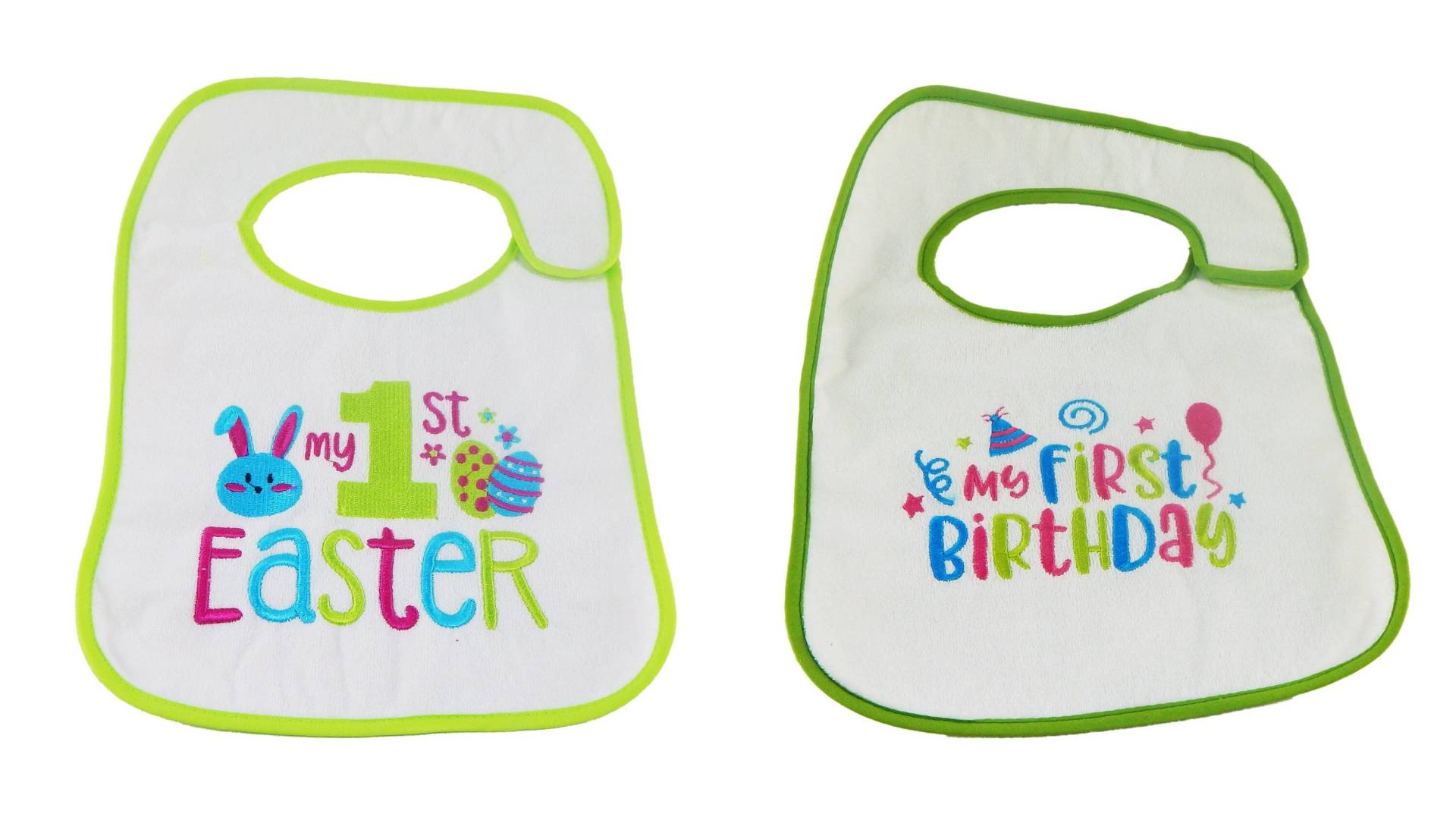 Baby Es First Easter & Birthday Bib Set - 2Pk Baby Es First Easter & Birthday Bib Set - 2Pk von Etsy - HelloBabyWonder
