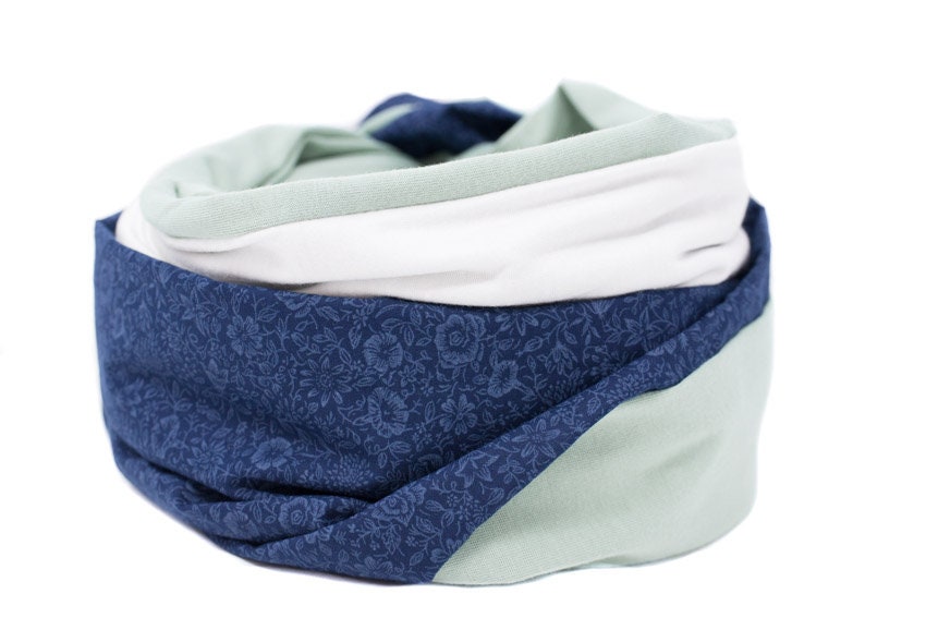 stillschal Blaumen Blau von Etsy - HelloLittleHandmade