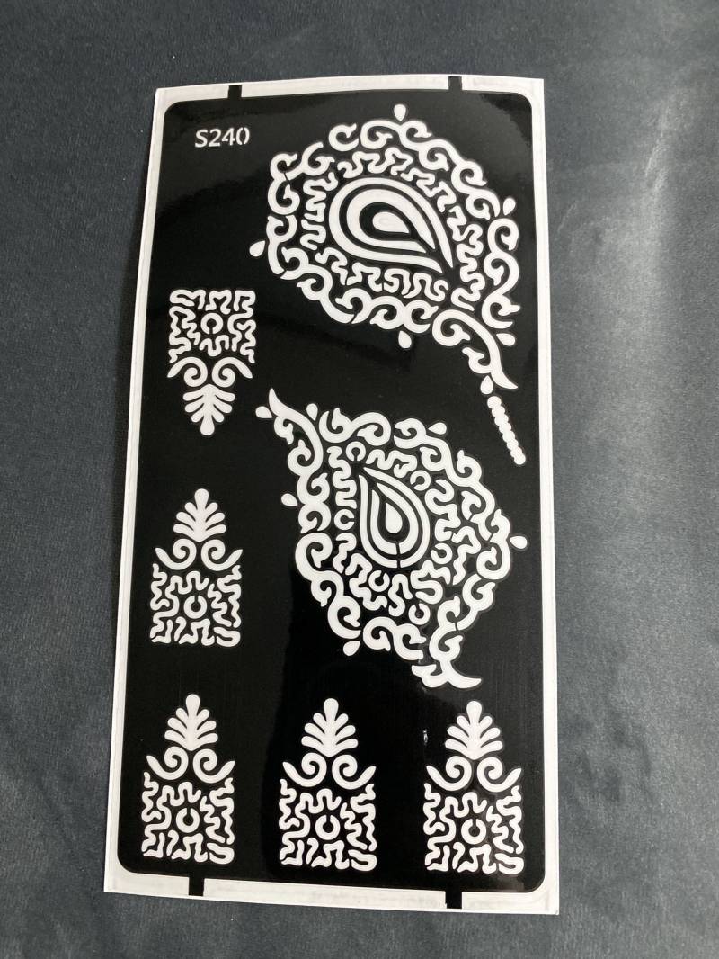 Henna Sticker , Mehendi Aufkleber, Hennatttoos, Schablone, Diy von Etsy - HennaDesignByHM
