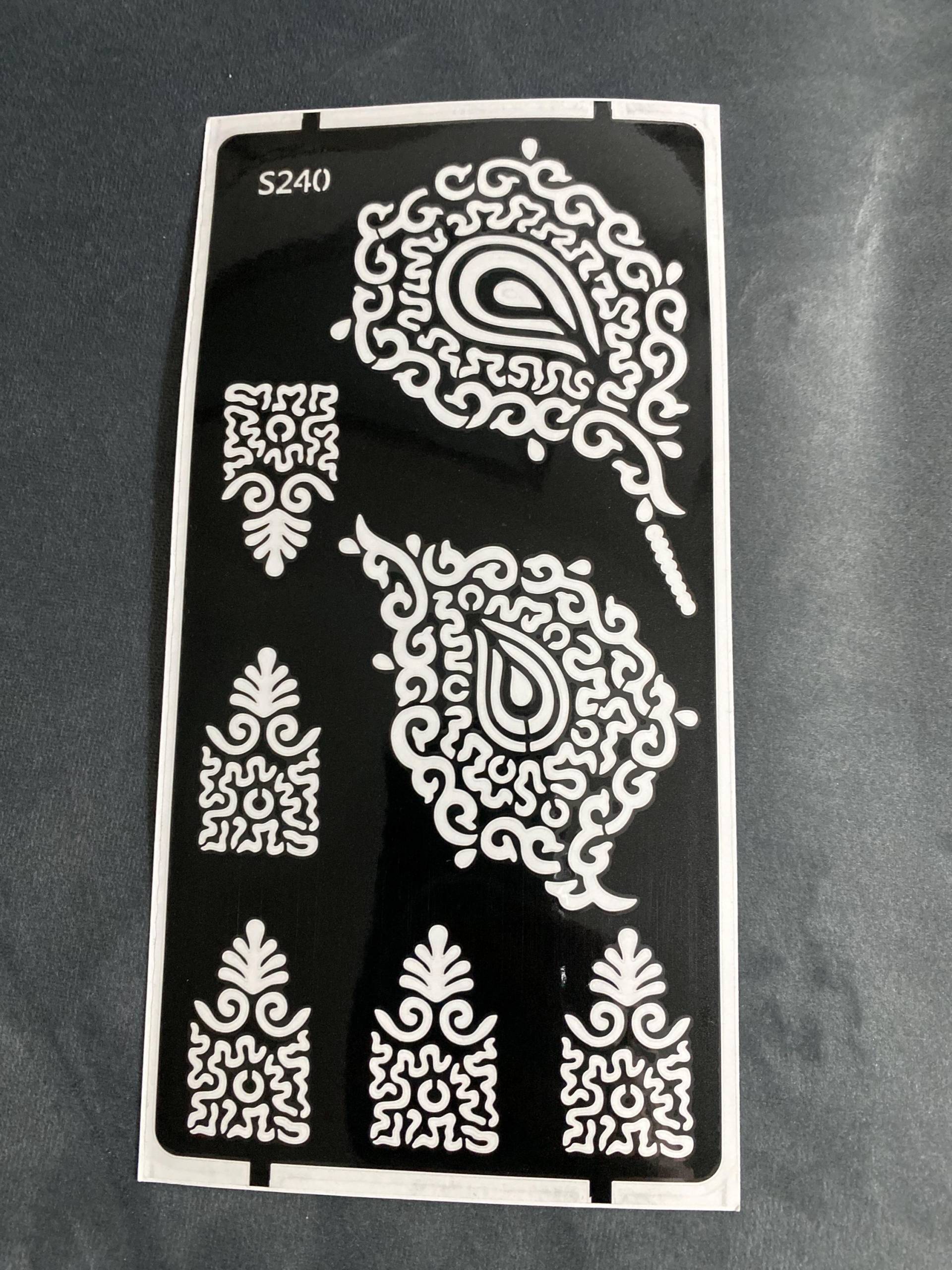 Henna Sticker , Mehendi Aufkleber, Hennatttoos, Schablone, Diy von Etsy - HennaDesignCom