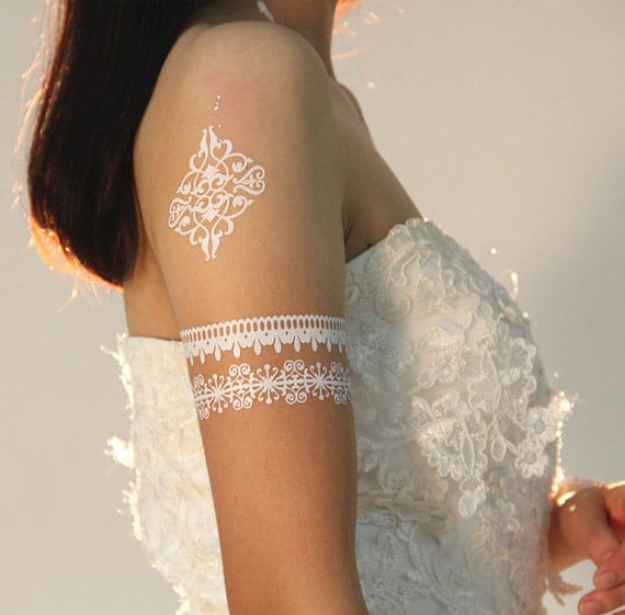White Henna + Natural Color Cones Temporary Tattoo Kit Mehandi Diy Body Art Herbal Most Economical von Etsy - HennaMart