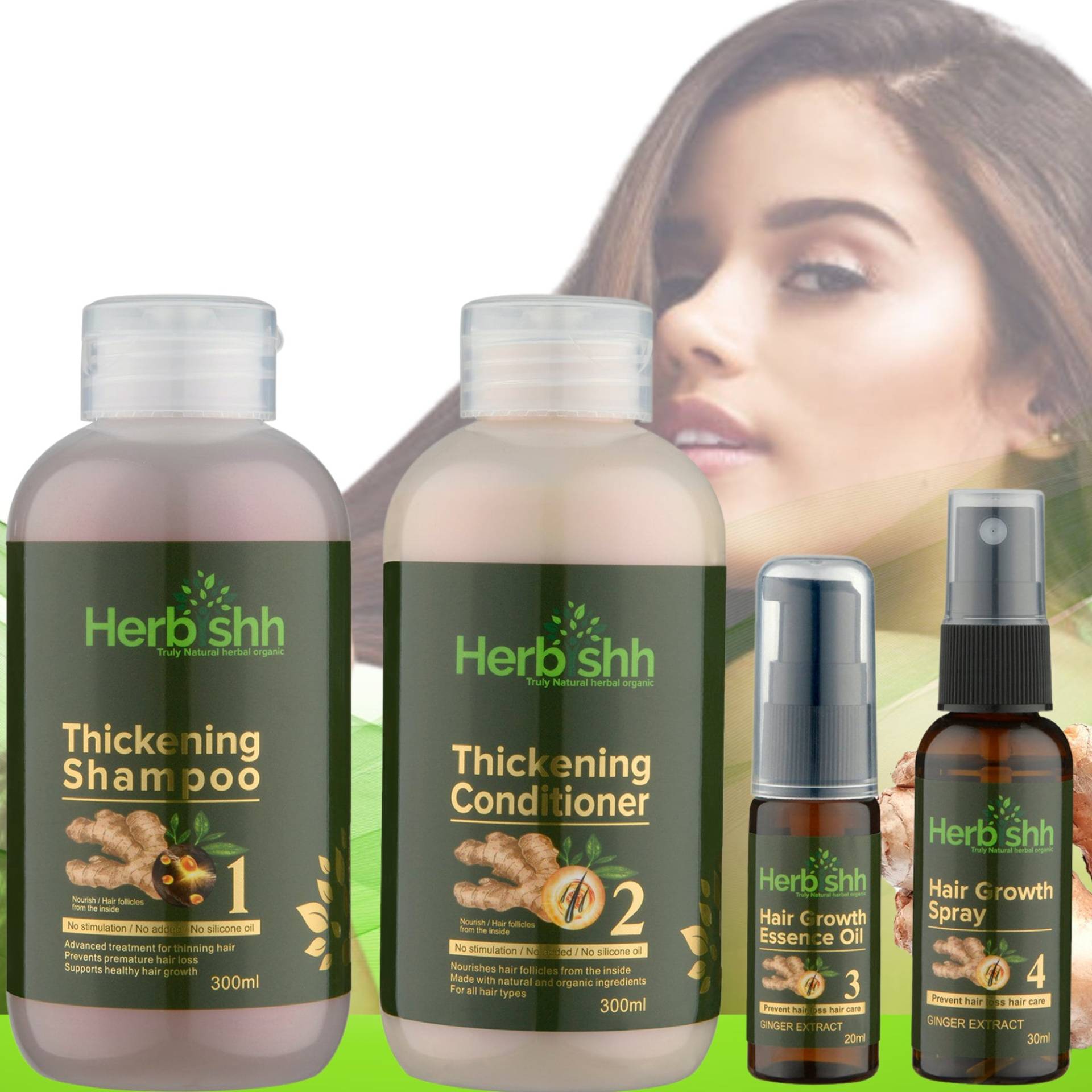 Herbishh Hair Regrowth Set Für Haarfallkontrolle Und Haarwuchs Mit Verdickendem Shampoo Haarconditioner Herbishh Hair Regrowth Set Für Haarfallkontrolle Und Haarwuchs Mit Verdickendem Shampoo Haarconditioner von Etsy - Herbishh