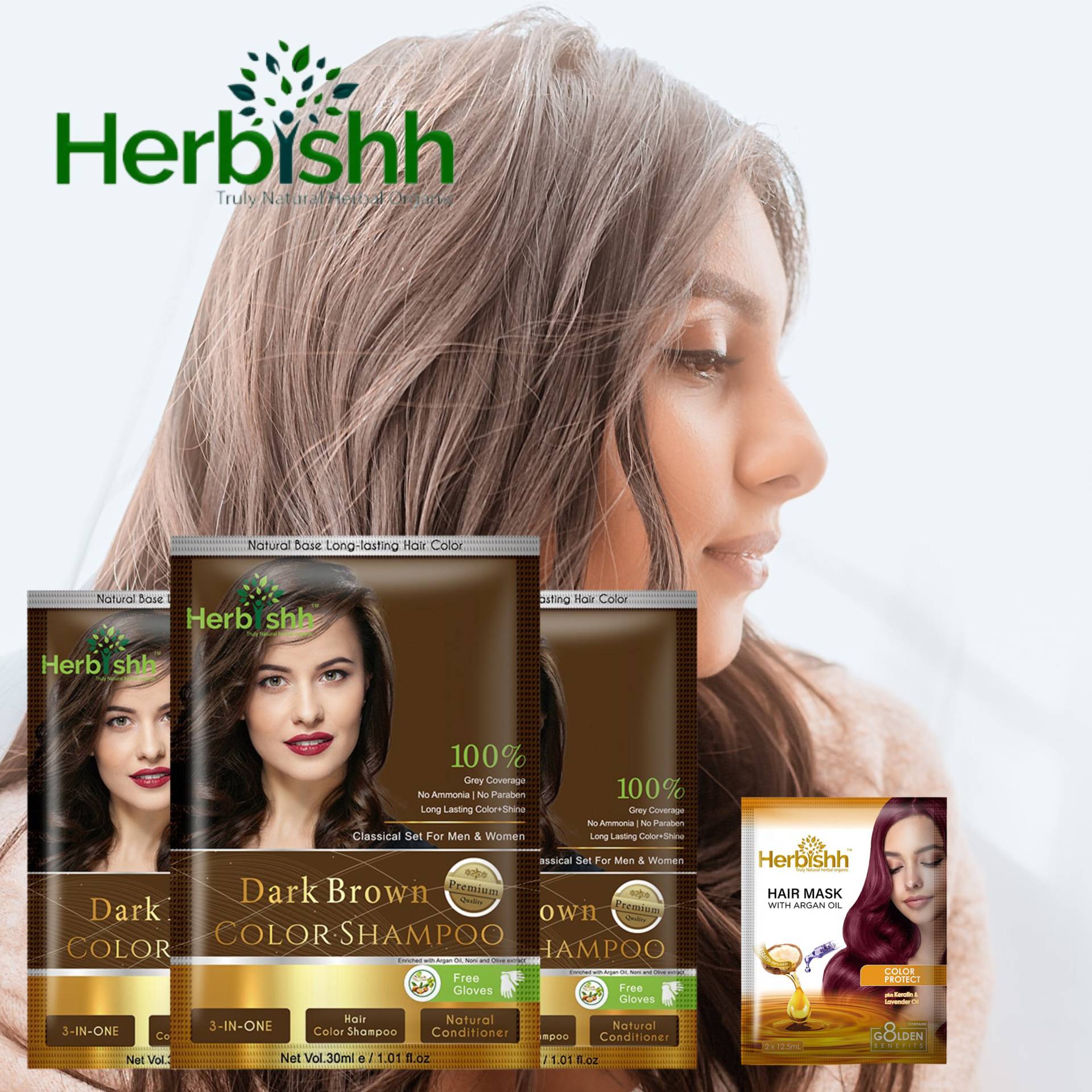 Langlebiges Haarfärbe-Shampoo in Reisegröße Für Graues Haar - Mit Argan-Haarmaske Langlebiges Haarfärbe-Shampoo in Reisegröße Für Graues Haar - Mit Argan-Haarmaske von Etsy - Herbishh