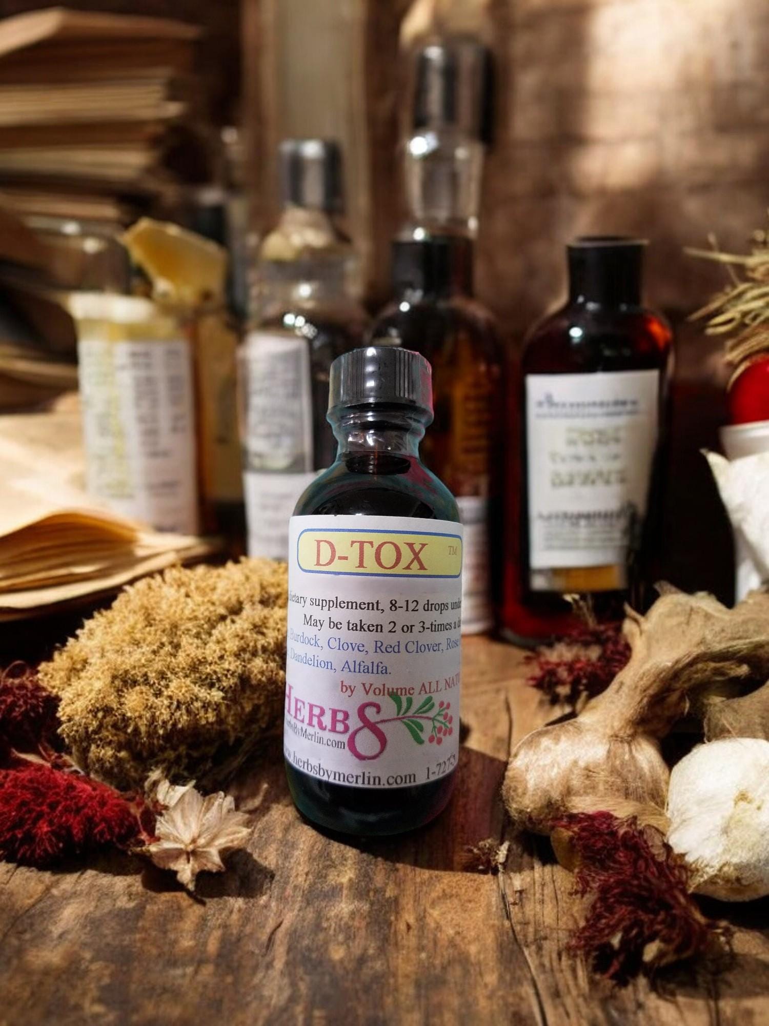 D-Tox Tinktur Handgemacht in Kleinen Chargen von Etsy - HerbsByMerlin
