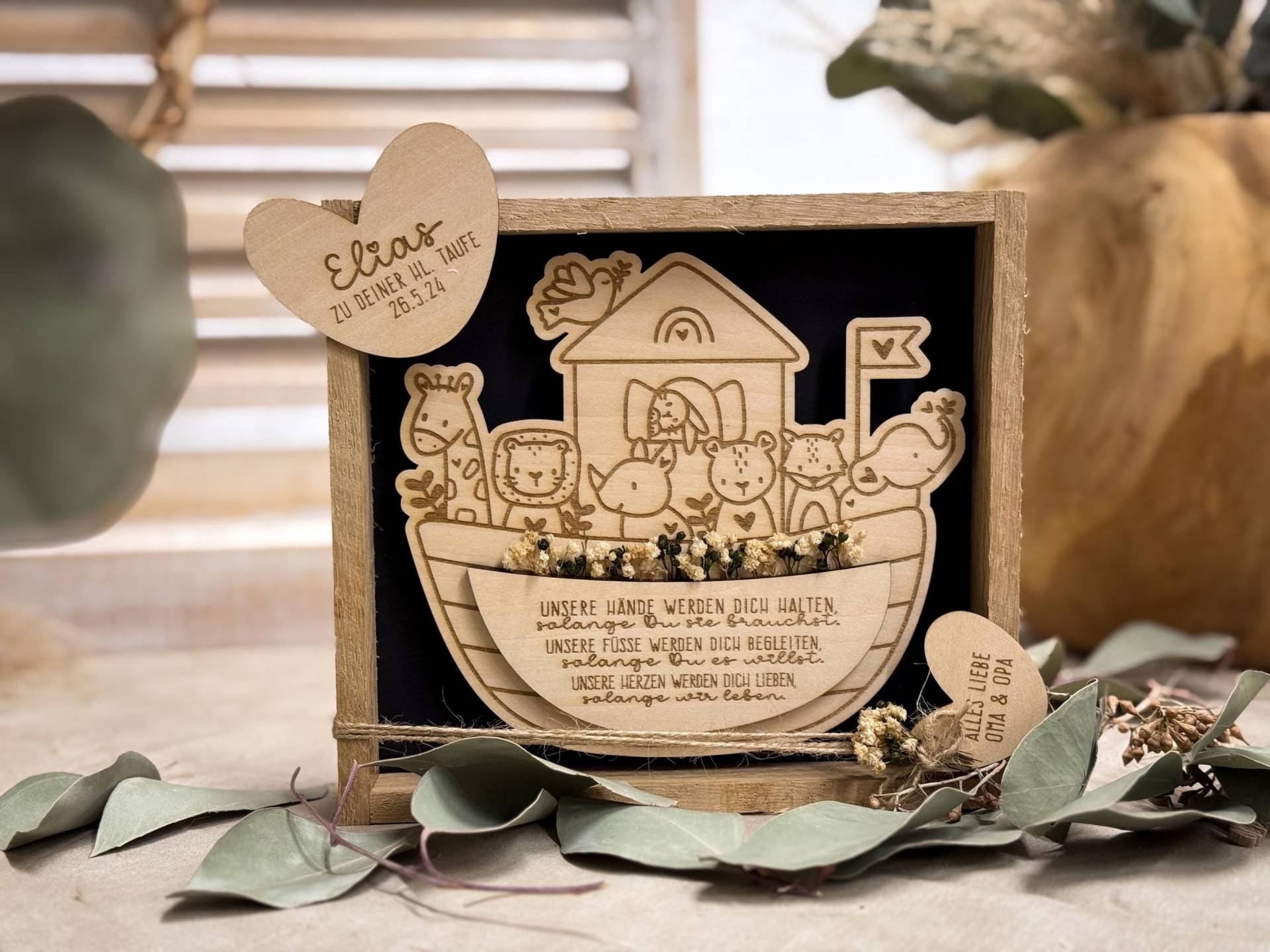 Geschenk Taufe "Arche Noah" Geschenkidee Hl. Taufgeschenk Besonderes Täufling Handgefertigt Selbstgemacht Personalisiert Geschenk Taufe "Arche Noah" Geschenkidee Hl. Taufgeschenk Besonderes Täufling Handgefertigt Selbstgemacht Personalisiert von Etsy - HerzLichtMomente