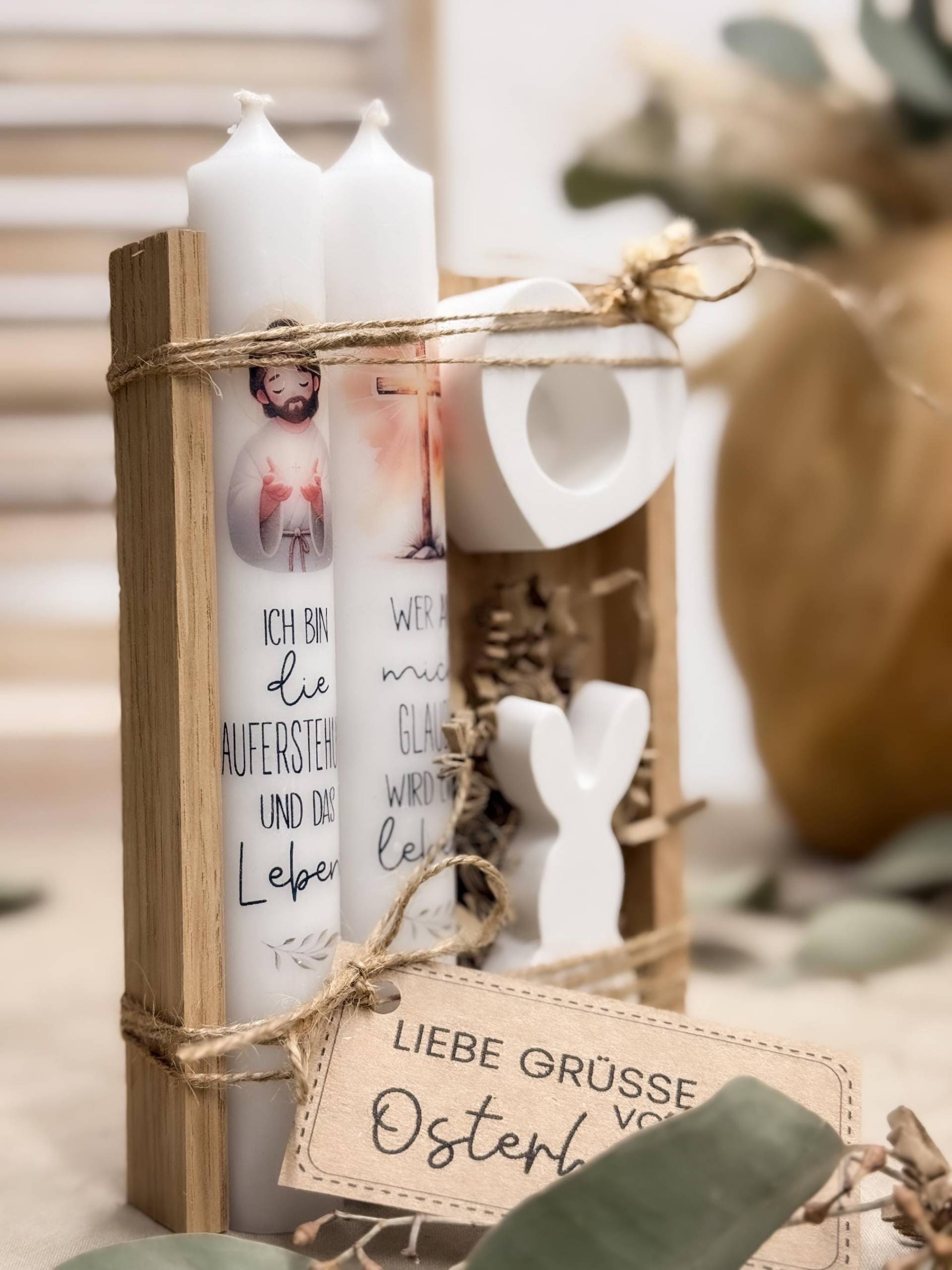 Geschenkset "Ostern Christus" Geschenkidee Kerzenset Ostergeschenk Geschenk Ostern Handgefertigt Selbstgemacht Christliche Kerze Geschenkset "Ostern Christus" Geschenkidee Kerzenset Ostergeschenk Geschenk Ostern Handgefertigt Selbstgemacht Christliche Kerze von Etsy - HerzLichtMomente