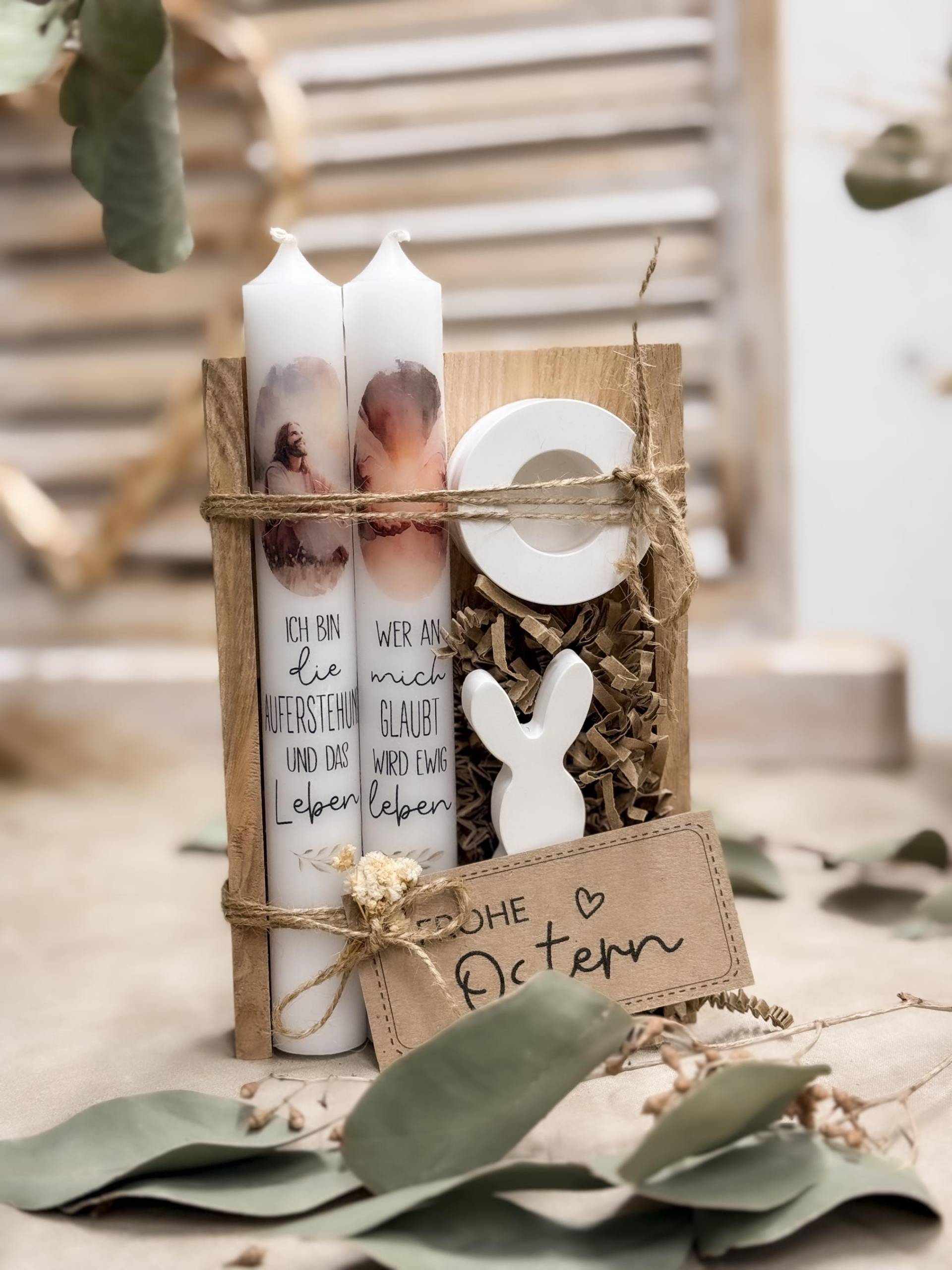 Geschenkset "Ostern Licht" Geschenkidee Kerzenset Ostergeschenk Geschenk Ostern Handgefertigt Selbstgemacht Christliche Kerze von Etsy - HerzLichtMomente