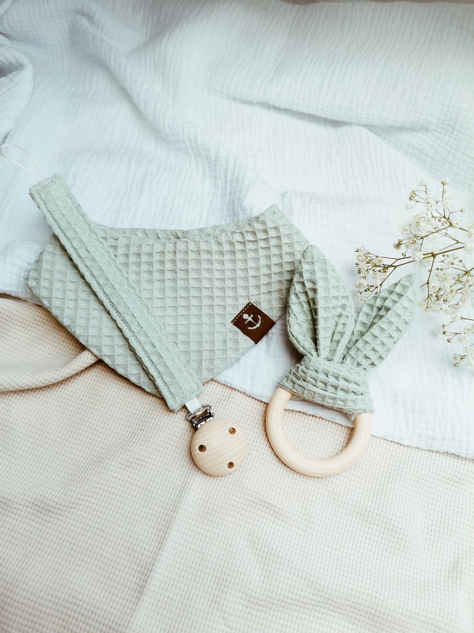 Set Dreieckstuch Schnullerkette Greifring Baumwolle Halstuch Sabbertuch Geschenk Taufe Geburt Lätzchen Anker Spucktuch Junge Baby von Etsy - Herzenszeug