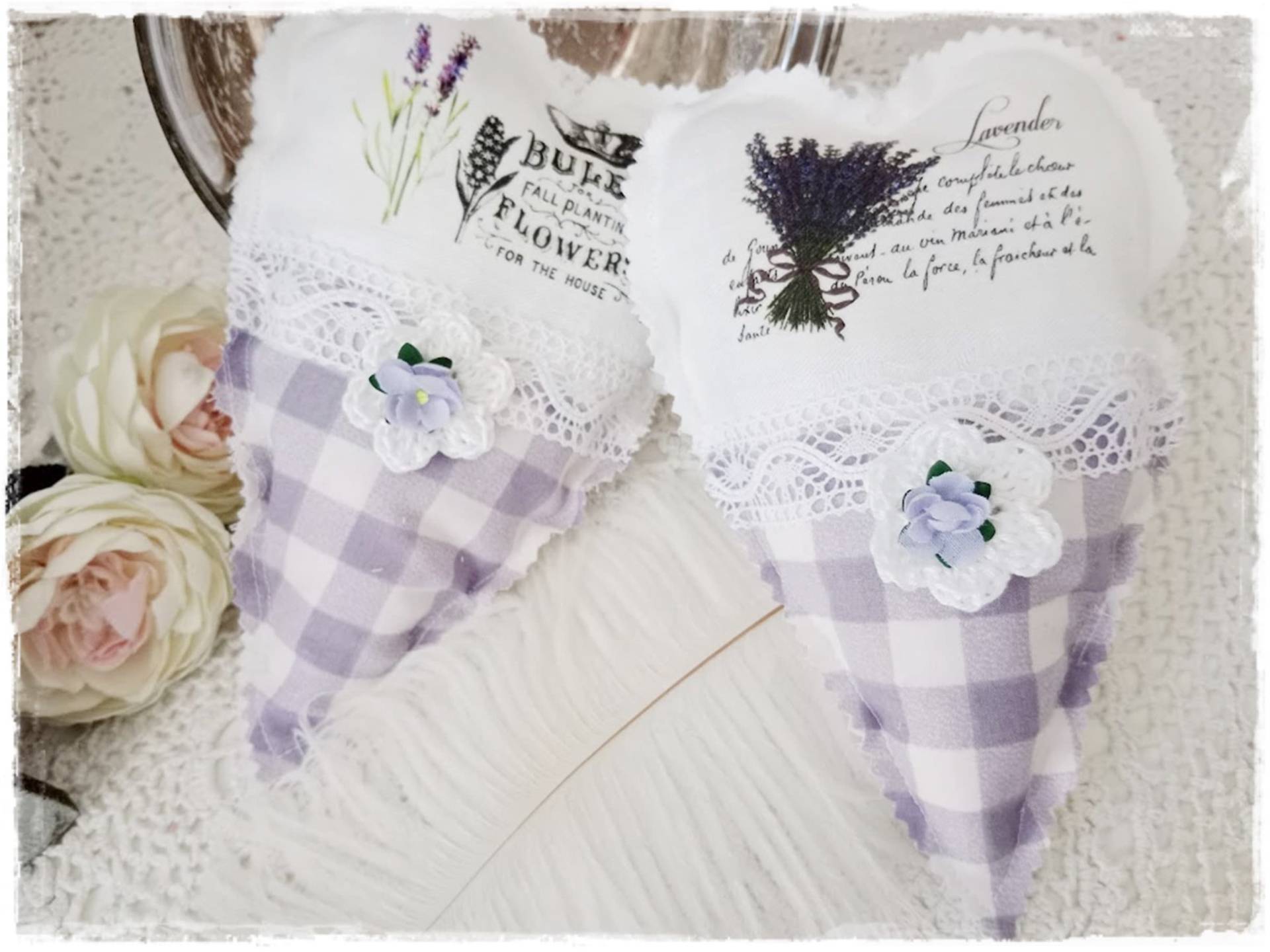 2Er Lavendelkissen Herzen Duftkissen Aromakissen Freunde Geschenke Idee von Etsy - Herzmensch01