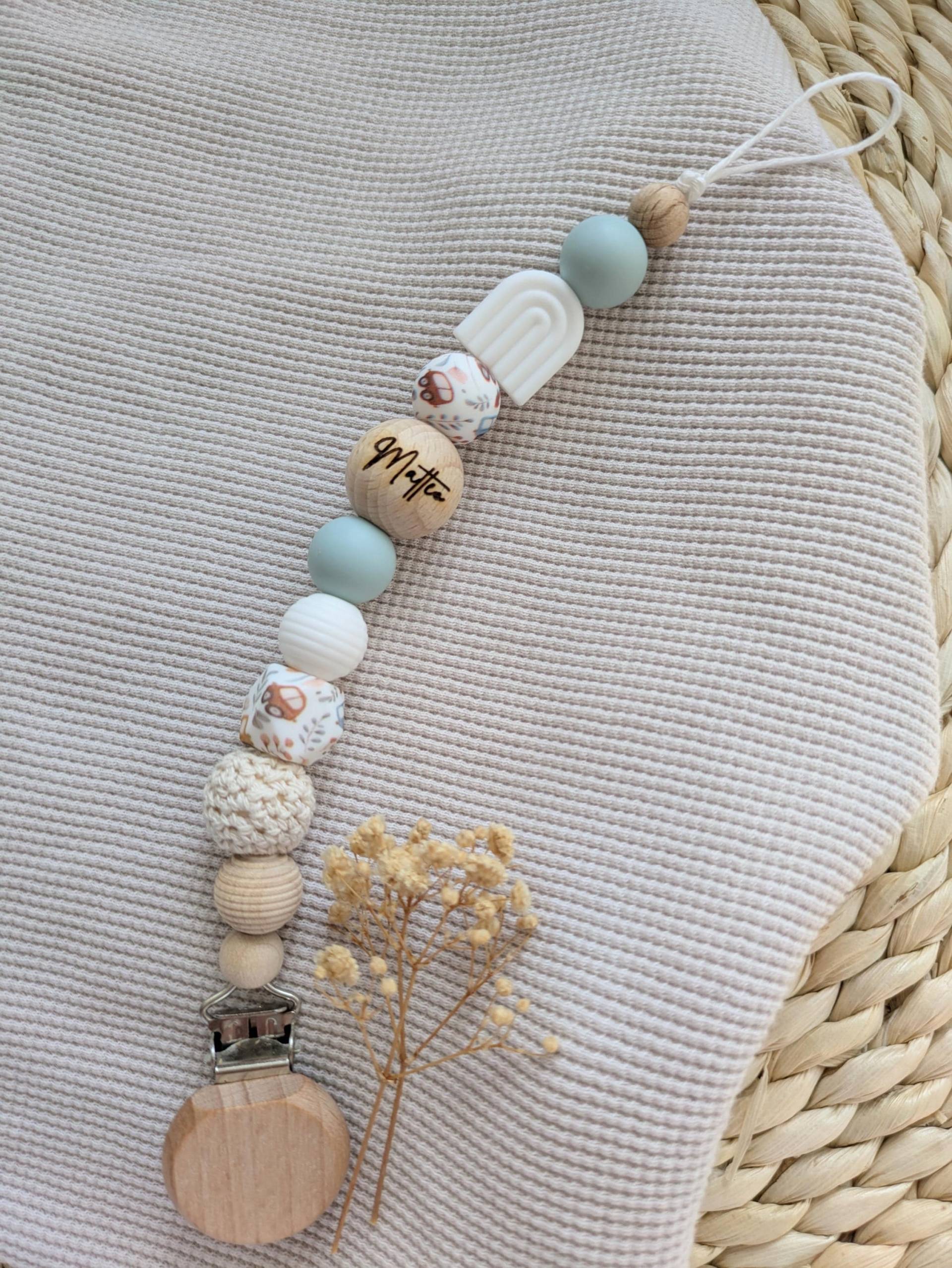 Schnullerkette Personalisiert L Auto Regenbogen Weiß, Beige Und Blau Geschenk Zur Babyparty, Geburt Taufe Schnullerkette Personalisiert L Auto Regenbogen Weiß, Beige Und Blau Geschenk Zur Babyparty, Geburt Taufe von Etsy - HerzstueckByDenise
