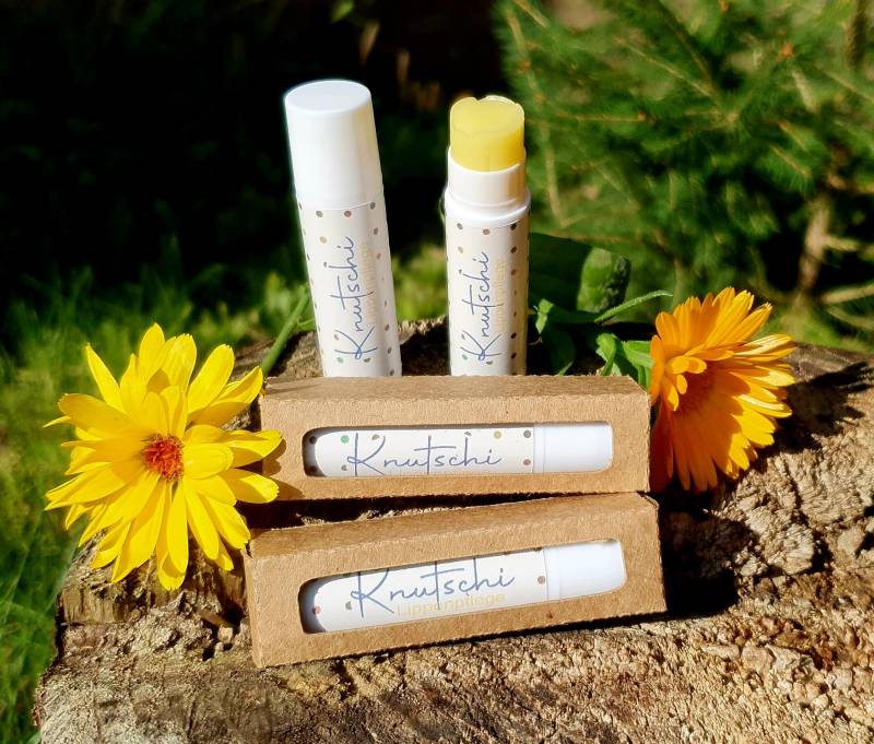 Bio - Lippenpflegestift "Knutschi" von Etsy - Herzwerkelei