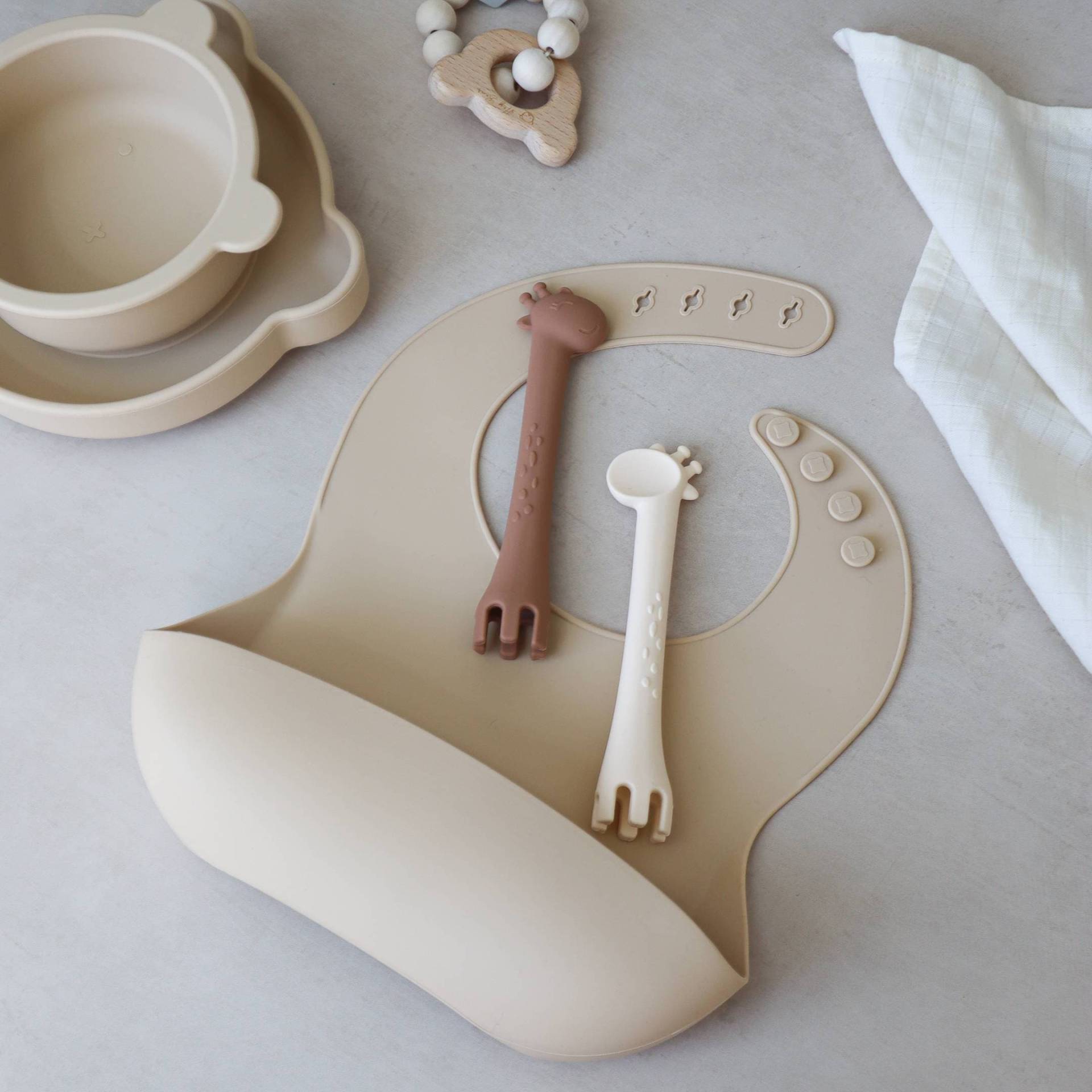 Futterutensilien & Bib Set | Silikon-Bib Löffel Gabel Futterset Weaning Baby Und Kleinkind Geschenk Futterutensilien & Bib Set | Silikon-Bib Löffel Gabel Futterset Weaning Baby Und Kleinkind Geschenk von Etsy - HeybearbabyGB