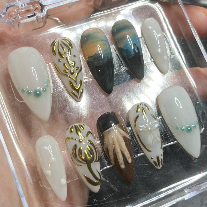 stolz Und Vorurteil, Drücken Sie Auf Das Nagelset von Etsy - HibouNails