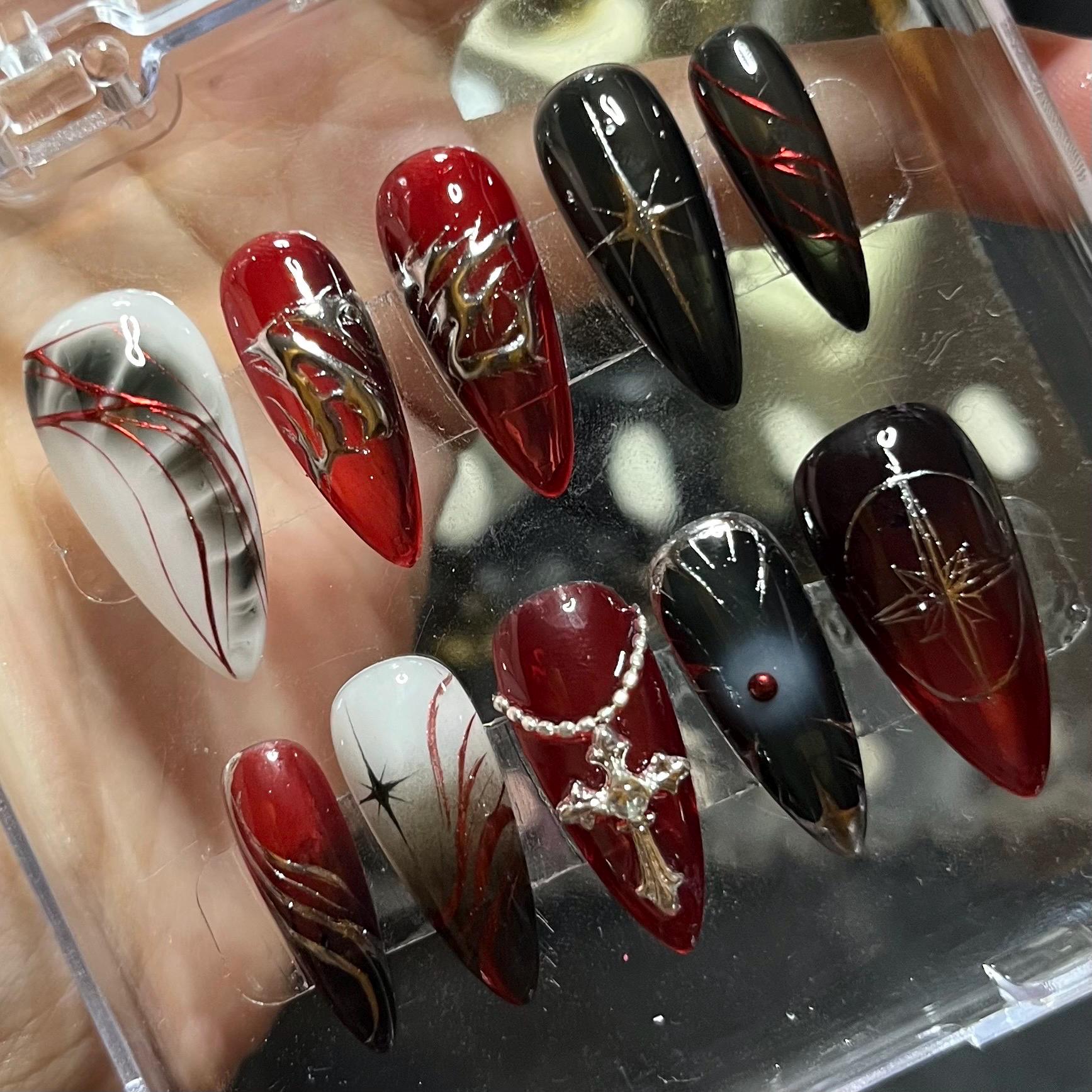 stray Kids Ate Individuelles Press-On-Nagel-Set von Etsy - HibouNails
