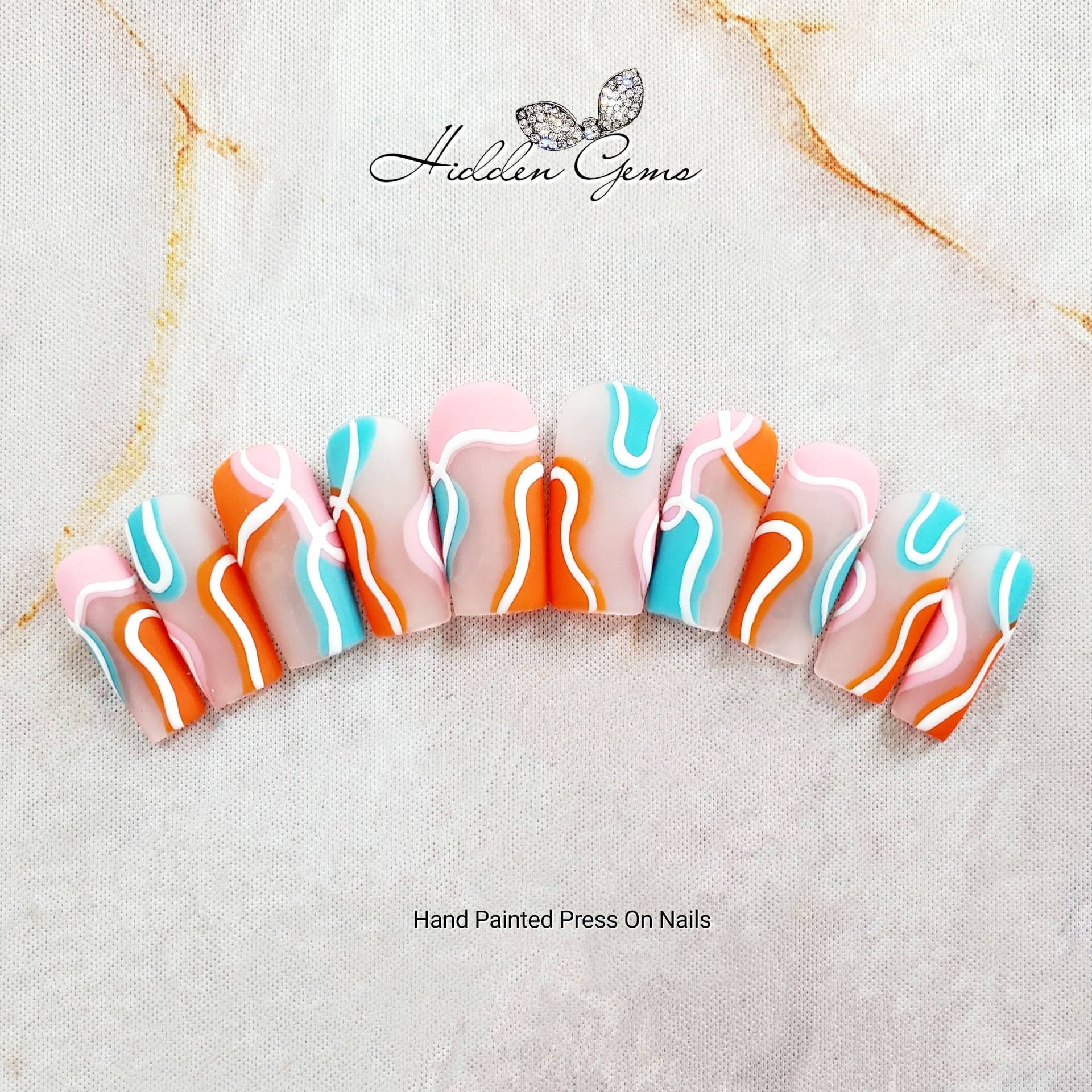 Matte Illusion Neon Swirl Drücken Sie Auf Die Nägel | Falsche Luxus Bestseller Bester Nagel-Shop Trending Matte Illusion Neon Swirl Drücken Sie Auf Die Nägel | Falsche Luxus Bestseller Bester Nagel-Shop Trending von Etsy - HiddenGemsNailShop