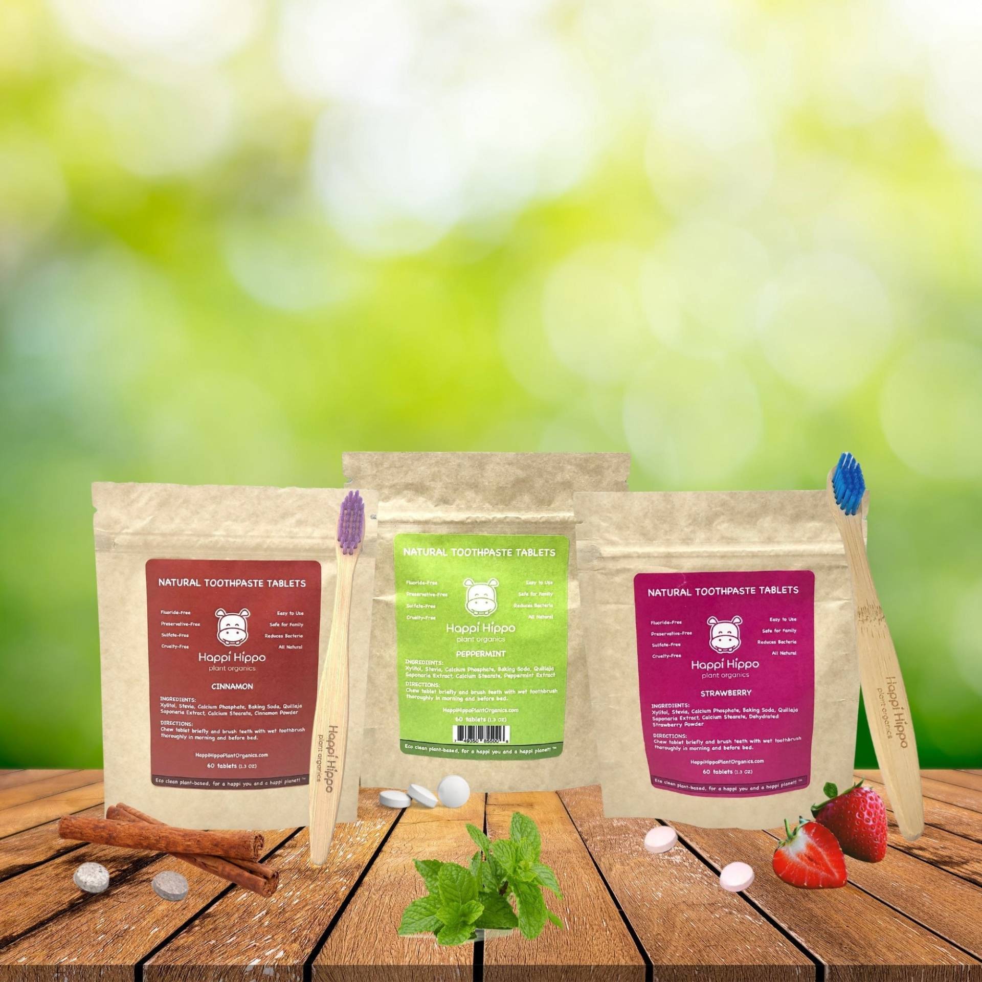 Natürliche Zahnpasta-Tabletten, Ohne Giftstoffe | 60 Tabs in Kompostierbarer Tasche, Fluoridfrei Natürliche Zahnpasta-Tabletten, Ohne Giftstoffe | 60 Tabs in Kompostierbarer Tasche, Fluoridfrei von Etsy - Hippotanicals