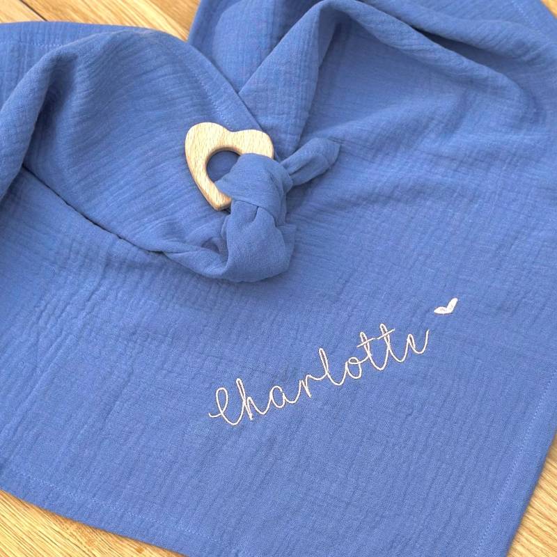 Bio-Spucktuch Mit Namen Personalisiert Greifling - Weiches Musselin Aus Biobaumwolle | Mulltuch, Stillschal, Geschenk Zur Geburt & Taufe von Etsy - Hirschgarten
