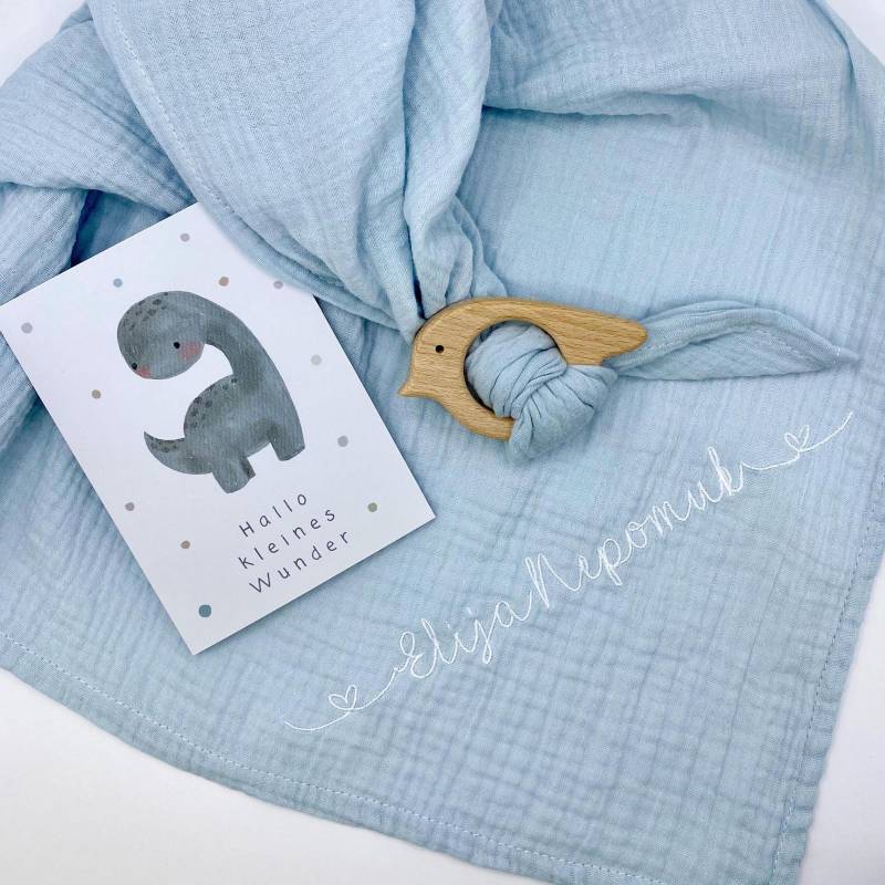 Spucktuch Mit Namen Personalisiert Holzgreifling - Musselintuch Aus 100 % Baumwolle | Mulltuch, Stillschal, Geschenk Zur Geburt & Taufe von Etsy - Hirschgarten