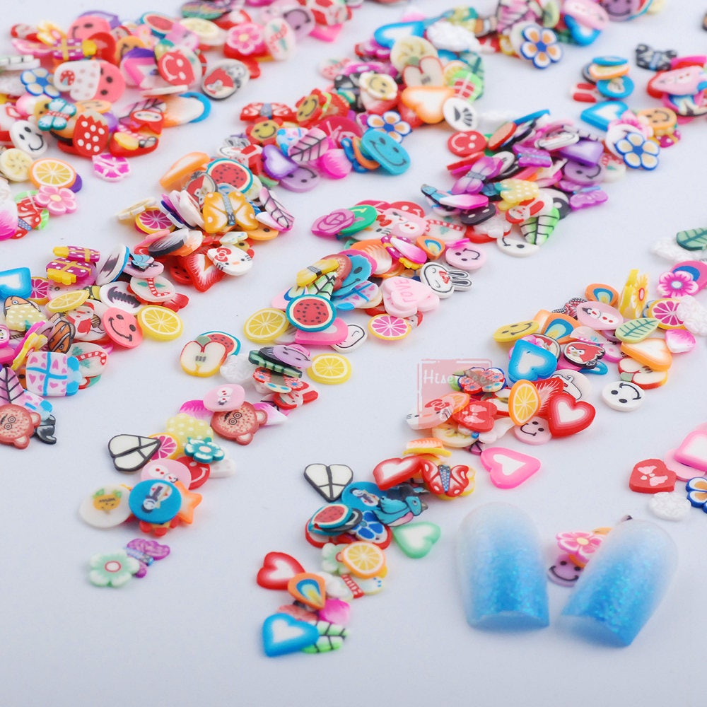2000 Stück/Pack Nail Art 3D Obst Feder Herz Blume Bonbon Tier Dessert Mixed Designs Kleine Fimo Scheiben Nagel Aufkleber Dekoration 2000 Stück/Pack Nail Art 3D Obst Feder Herz Blume Bonbon Tier Dessert Mixed Designs Kleine Fimo Scheiben Nagel Aufkleber Dekoration von Etsy - HisenleeDIY