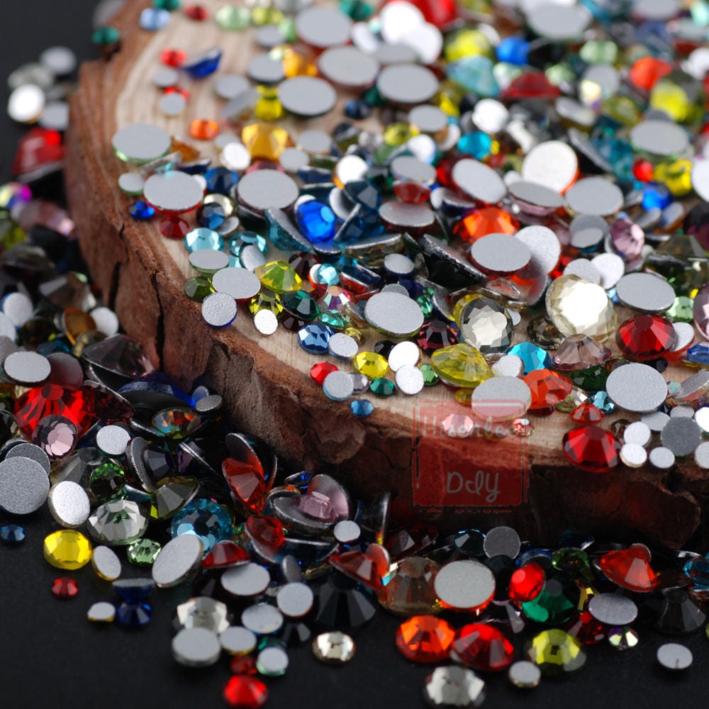 Hisenlee 1000Pcs Nail Art-Kristall-Mix Größen Mix Farben Nicht Hotfix Flatback Glas Strass Für Nägel 3D Nailart Deko Edelsteine Hisenlee 1000Pcs Nail Art-Kristall-Mix Größen Mix Farben Nicht Hotfix Flatback Glas Strass Für Nägel 3D Nailart Deko Edelsteine von Etsy - HisenleeDIY