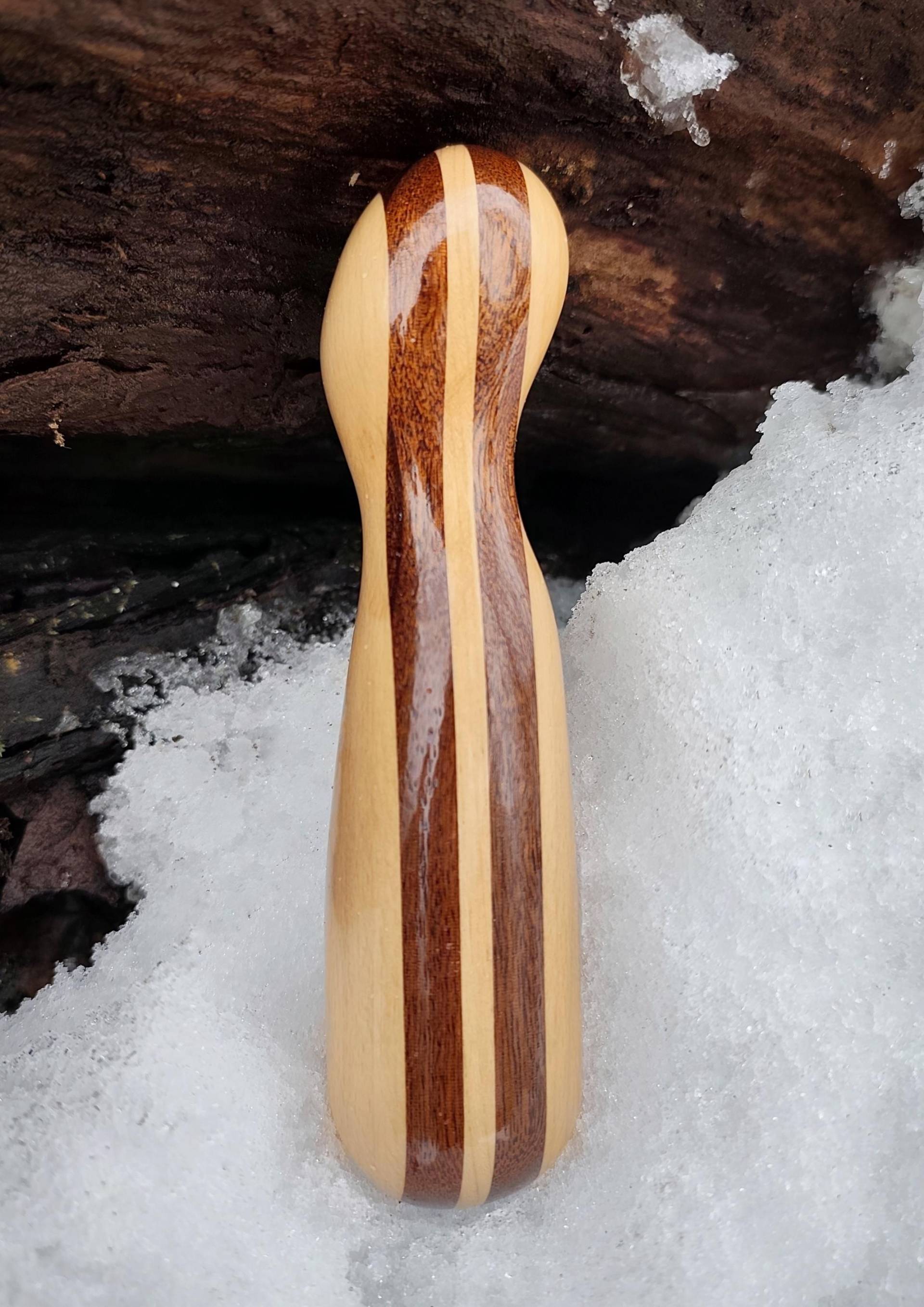 Handschmeichelnder Holzmassagestab von Etsy - HolzLuestling