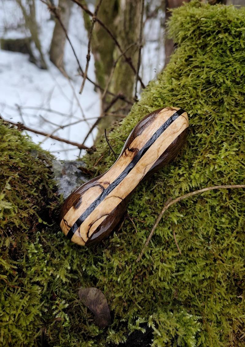 Handschmeichelnder Holzmassagestab von Etsy - HolzLuestling