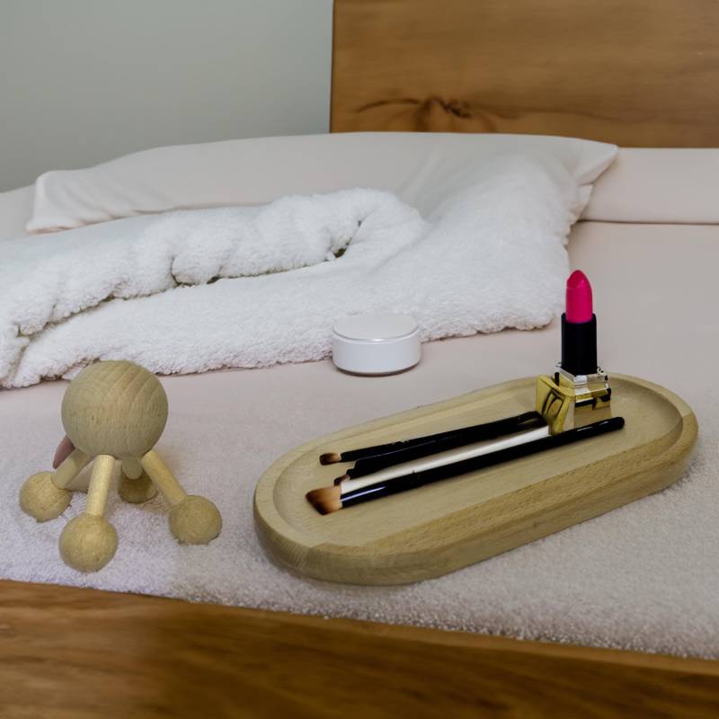 Selbstpflege-Set, Holzkopfmassagegerät & Eichenschmucktablett, Mädchengeschenk, Beauty-Set, Einzigartiges Geschenk Für Freundin, Stressabbau-Set von Etsy - HolzrepublikStade
